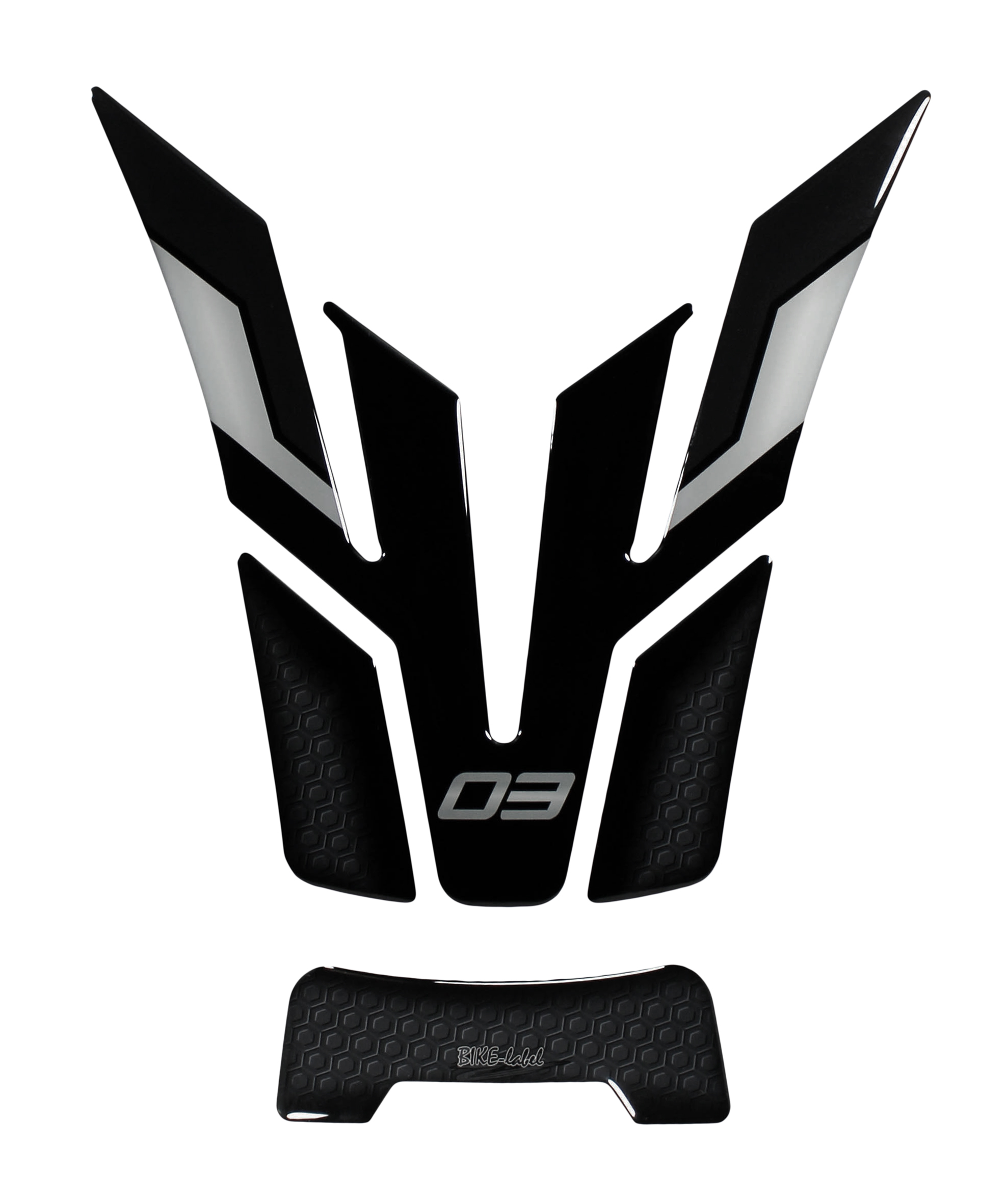 Tankpad Gel Aufkleber 3D kompatibel mit Yamaha MT-03 Midnight Black (ab BJ 2022) Tankpad Gel Aufkleber 3D kompatibel mit Yamaha MT-03 Midnight Black (ab BJ 2022)
