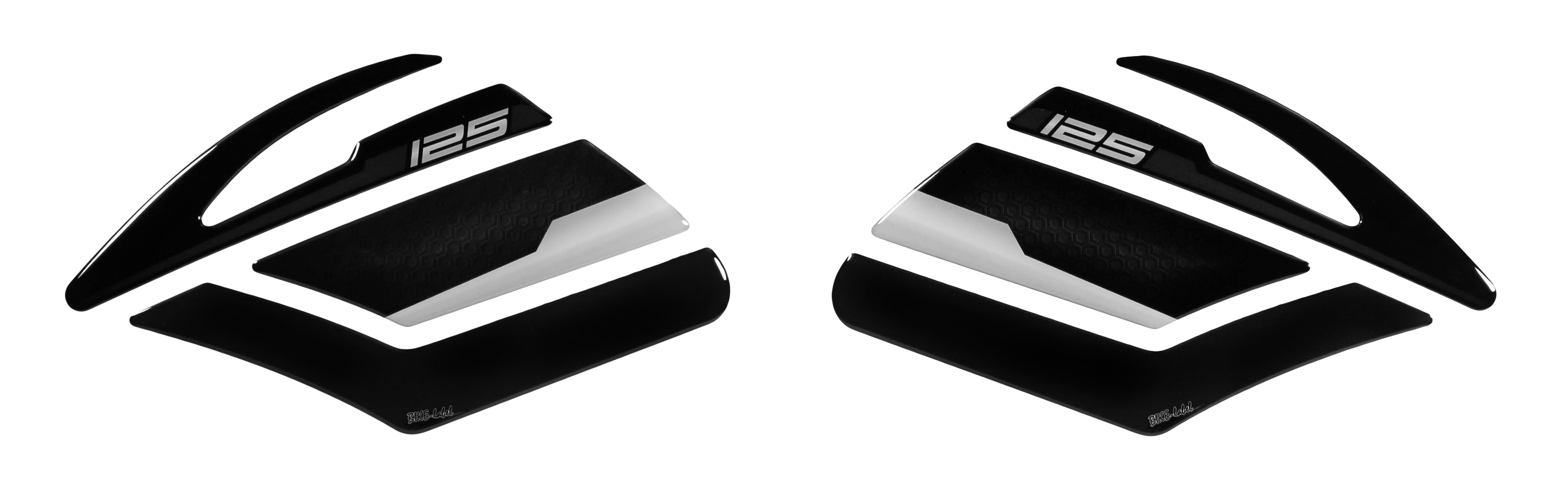 Tankpad 3D Kniepad Lackschutz Aufkleber kompatibel mit Yamaha MT-125 Tech Black Tankpad 3D Kniepad Lackschutz Aufkleber kompatibel mit Yamaha MT-125 Tech Black