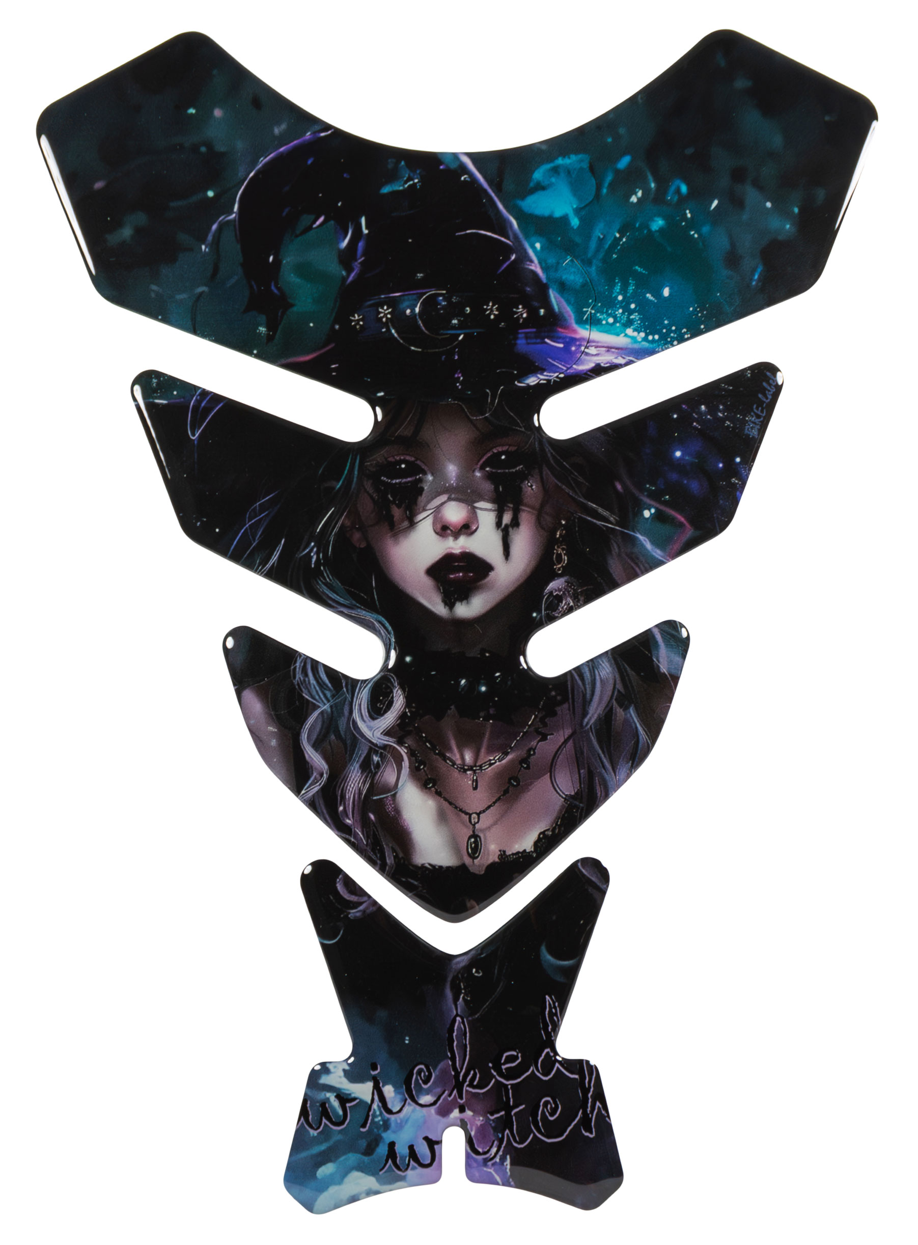 Motorrad 3D Gel Pad Protector Schutzsticker Tankpad Witch Hexe Magier Motorrad 3D Gel Pad Protector Schutzsticker Tankpad Witch Hexe Magier