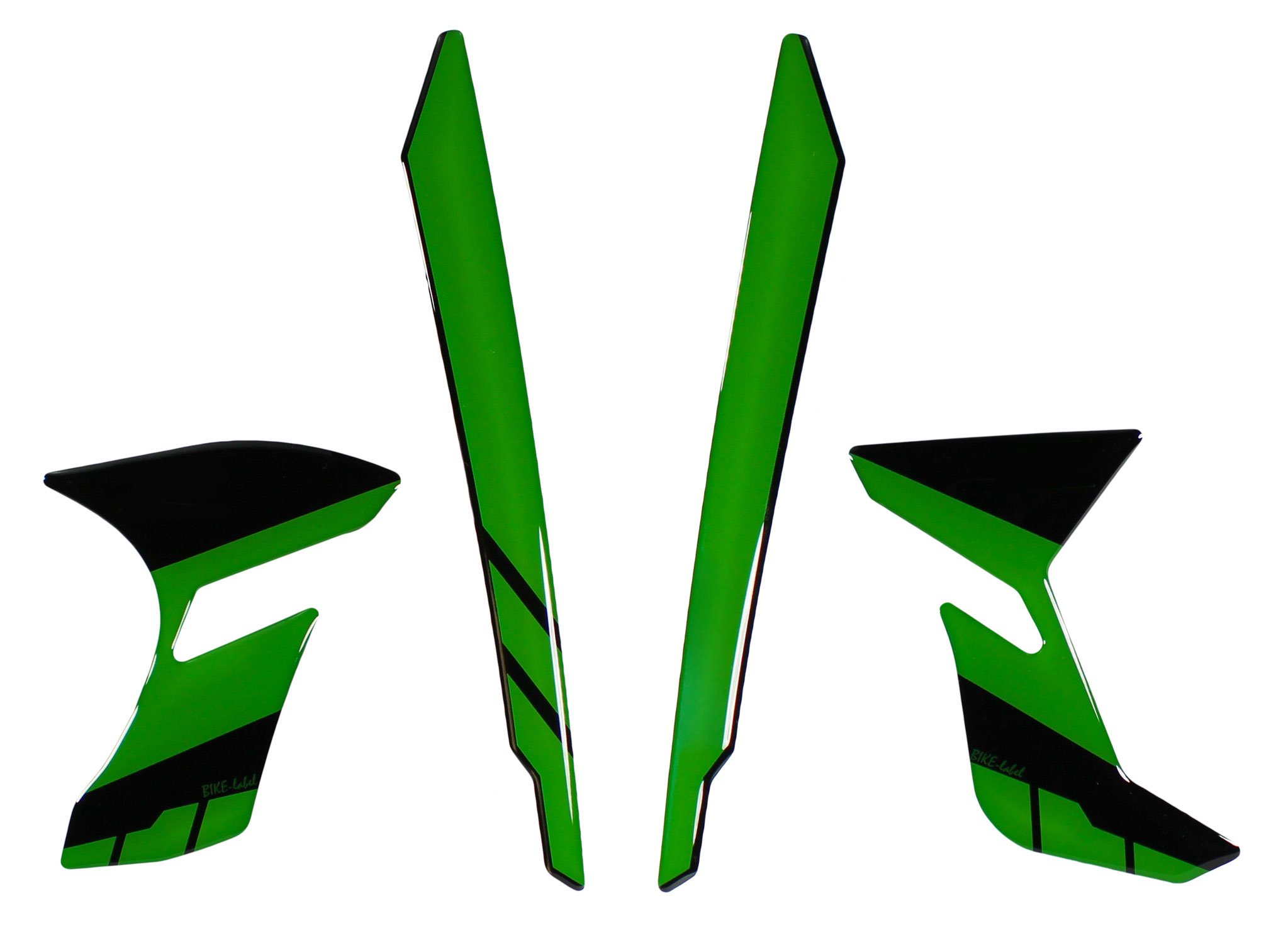 Deko Kit Aufkleber Set grün Windschild Fersenschutz kompatibel für Kawasaki Z650 Deko Kit Aufkleber Set grün Windschild Fersenschutz kompatibel für Kawasaki Z650