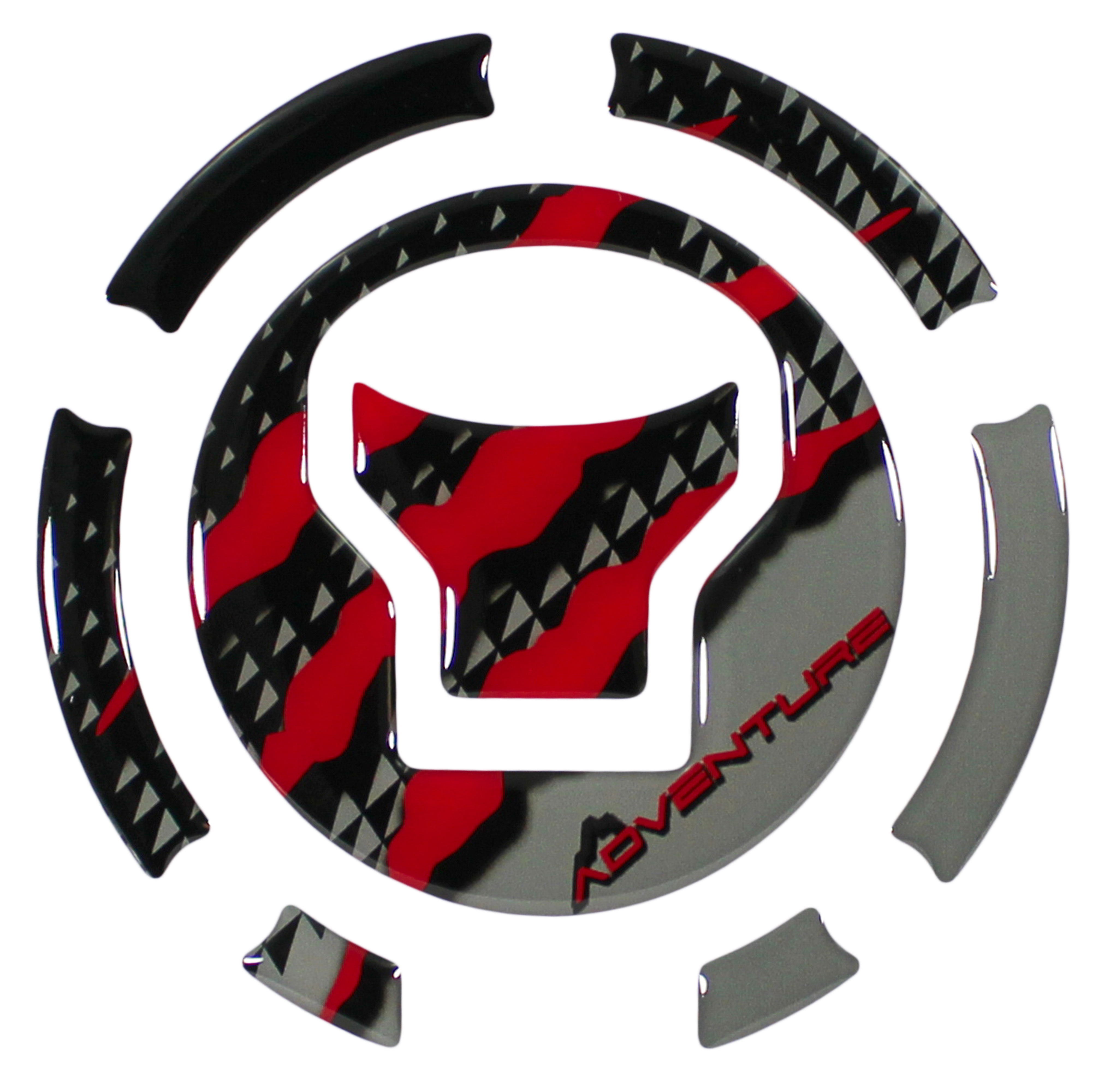 Tankdeckelpad Grafik-Kit Motorrad kompatibel mit Honda XL750 Transalp grau rot Tankdeckelpad Grafik-Kit Motorrad kompatibel mit Honda XL750 Transalp grau rot