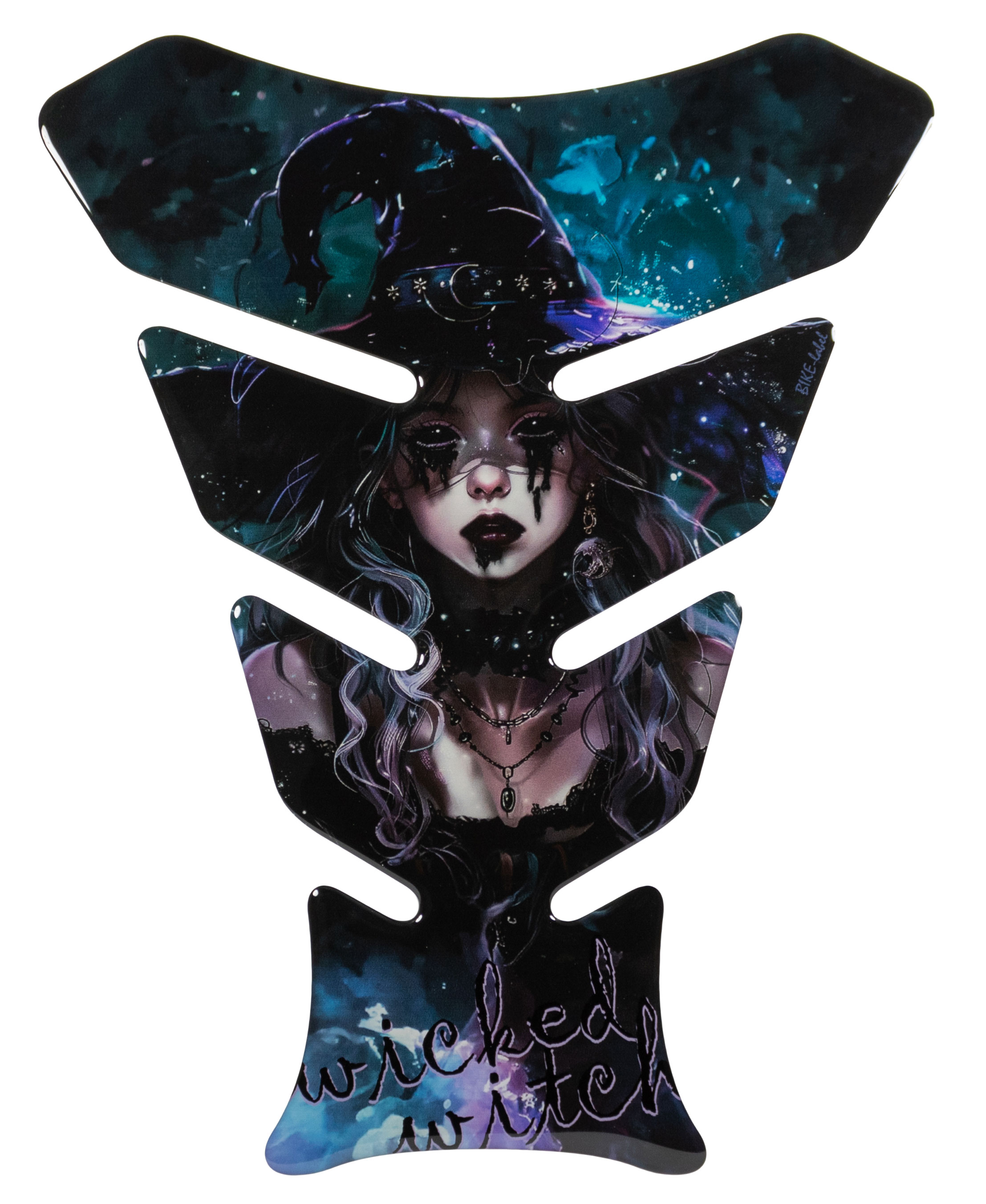 Motorrad 3D Gel Pad Protector Schutzsticker Tankpad Witch Hexe Magier Motorrad 3D Gel Pad Protector Schutzsticker Tankpad Witch Hexe Magier