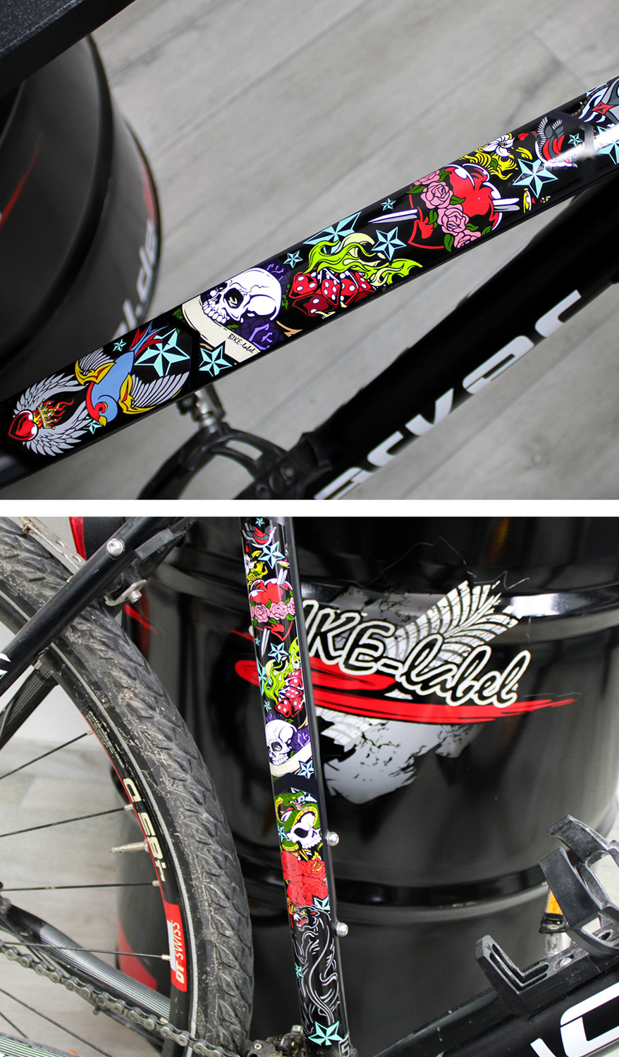 Fahrrad Deco Sticker Tattoo Style Fahrrad Deco Sticker Tattoo Style