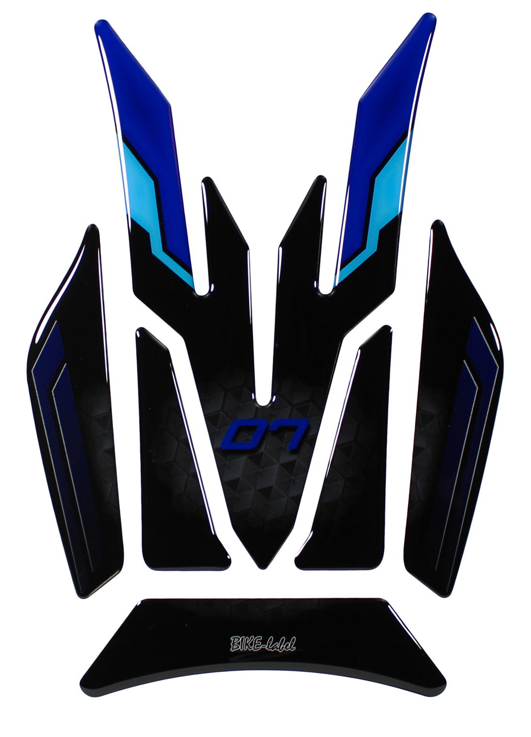 Motorrad Tankpad Lackschutz kompatibel mit Yamaha MT-07 Icon Blue - ab BJ 2022 Motorrad Tankpad Lackschutz kompatibel mit Yamaha MT-07 Icon Blue - ab BJ 2022