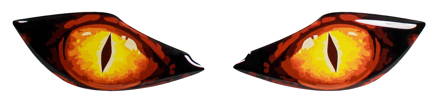 3D Drachen Augen Aufkleber Sticker für Motorrad Dekore Helm Kratzschutz Auto