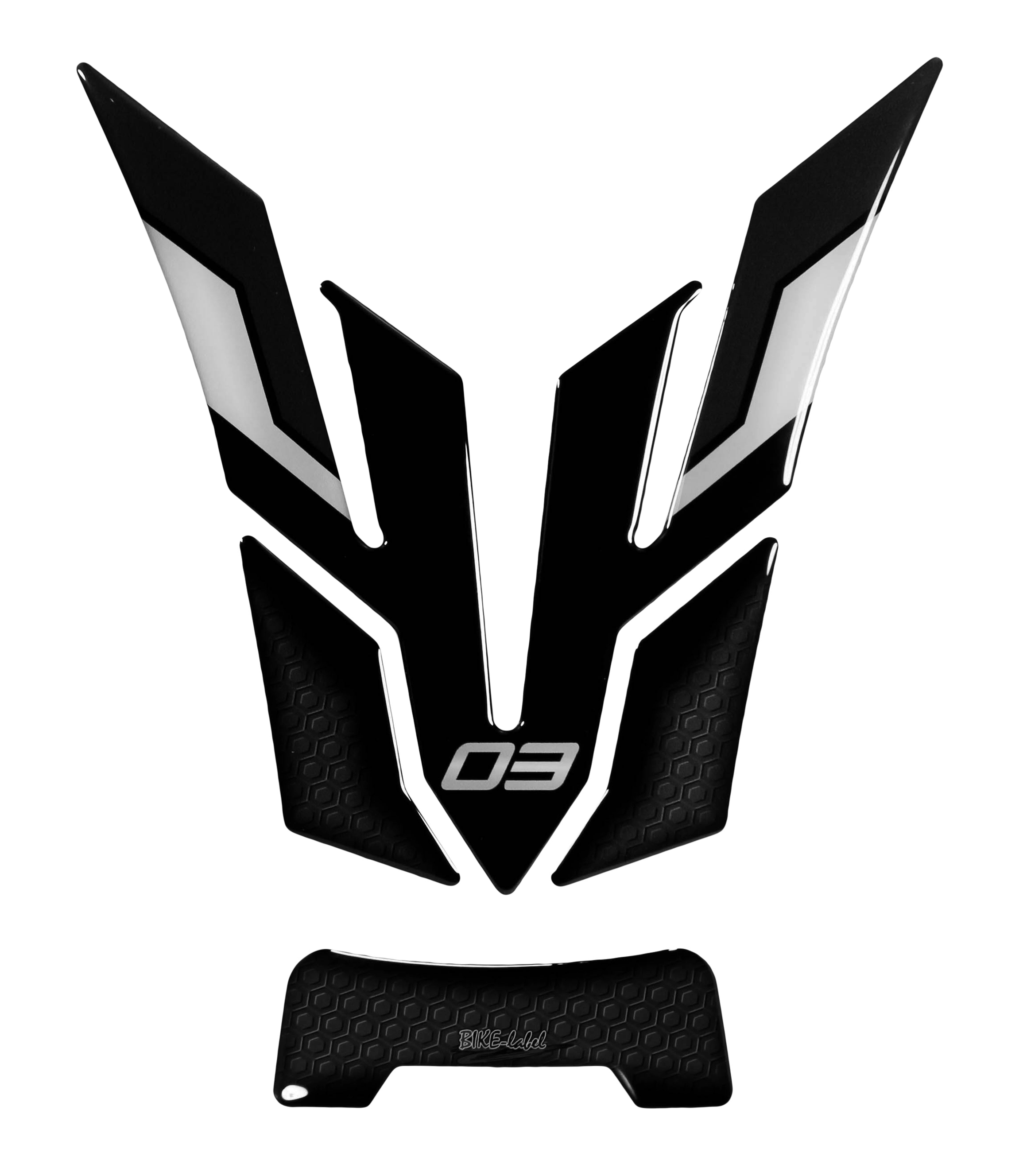 Tankpad Gel Aufkleber 3D kompatibel mit Yamaha MT-03 Midnight Black (ab BJ 2022) Tankpad Gel Aufkleber 3D kompatibel mit Yamaha MT-03 Midnight Black (ab BJ 2022)