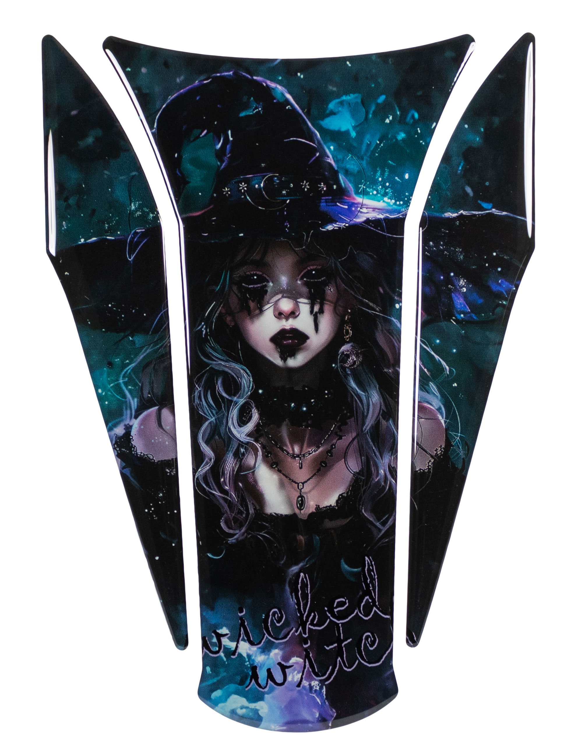 Motorrad 3D Gel Pad Protector Schutzsticker Tankpad Witch Hexe Magier Motorrad 3D Gel Pad Protector Schutzsticker Tankpad Witch Hexe Magier