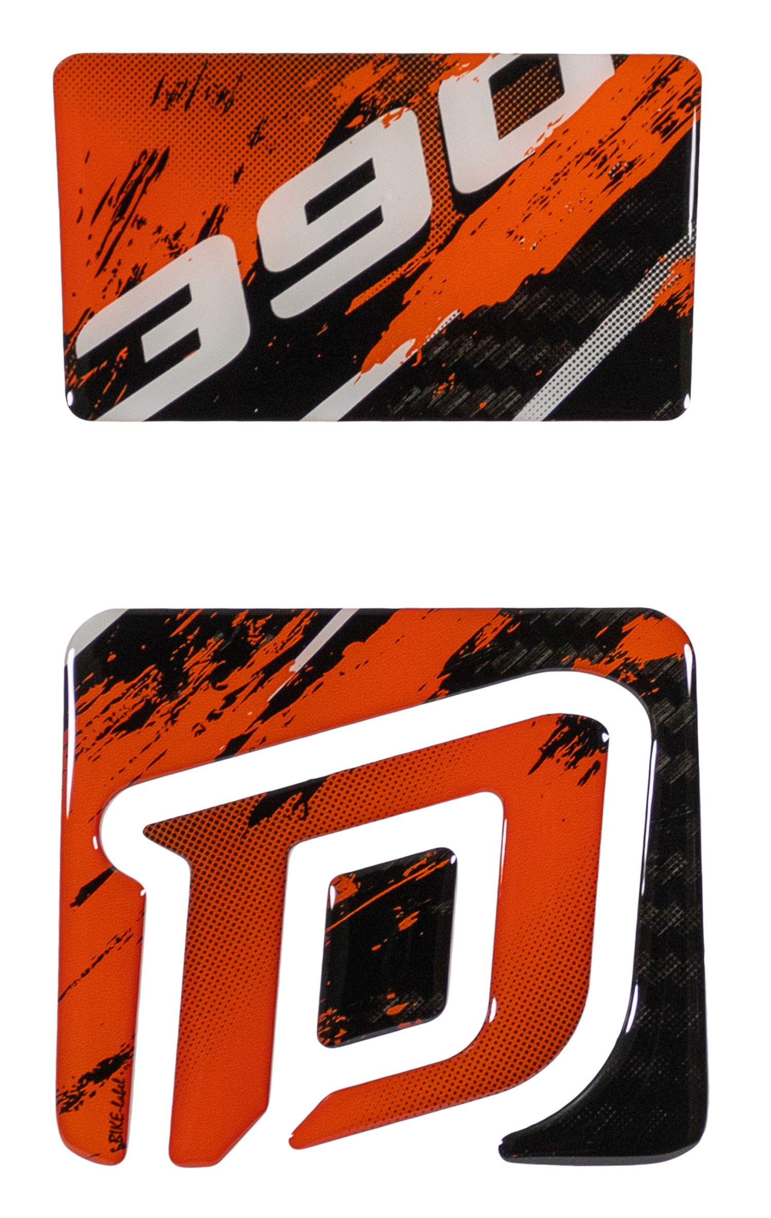 Motorradsticker Tankpad Carbon Splatter Rot Orange kompatibel mit KTM Duke 390 Motorradsticker Tankpad Carbon Splatter Rot Orange kompatibel mit KTM Duke 390