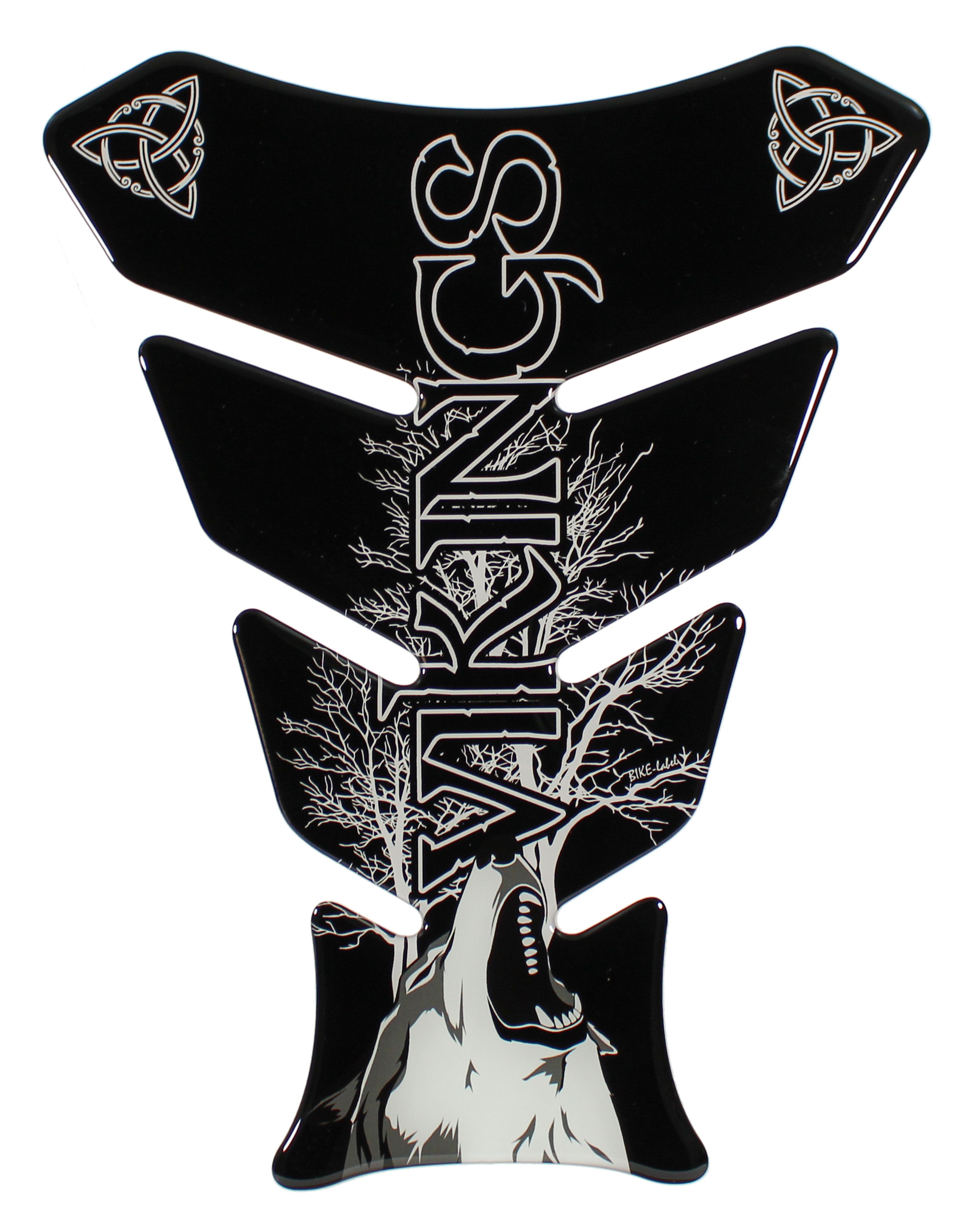 Tankpad Sticker Bike Aufkleber Schutz Motorradtank Vikings Fenris Wolf