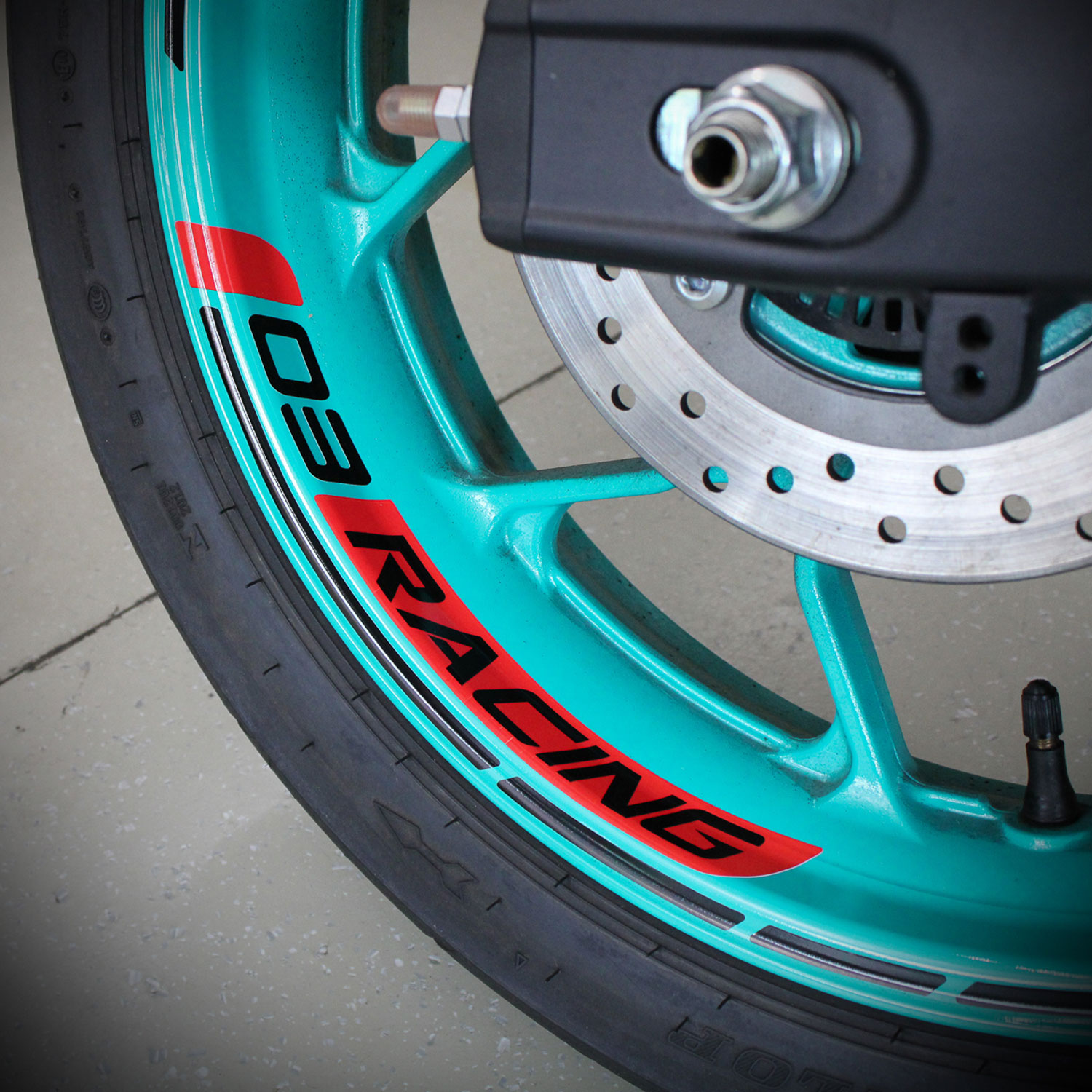 Yamaha Felgenraufkleber Cyan Storm Yamaha Felgenraufkleber Cyan Storm