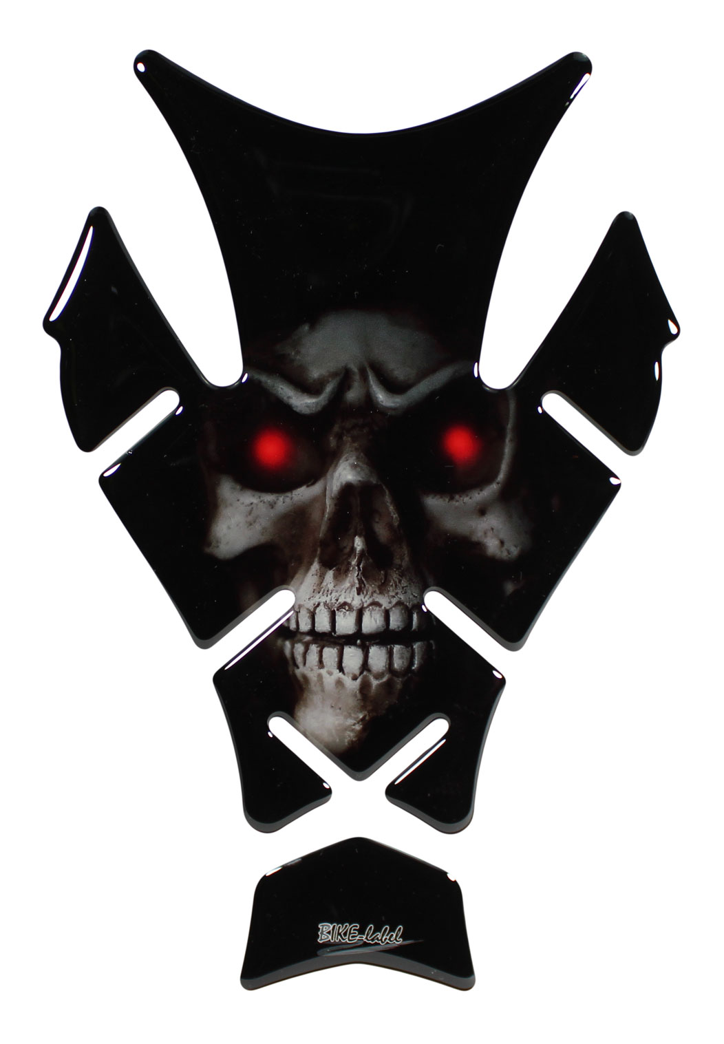3D Motorrad Tankpad Aufkleber – Totenkopf Skull Design – Kratz- & Lackschutz für den Tank