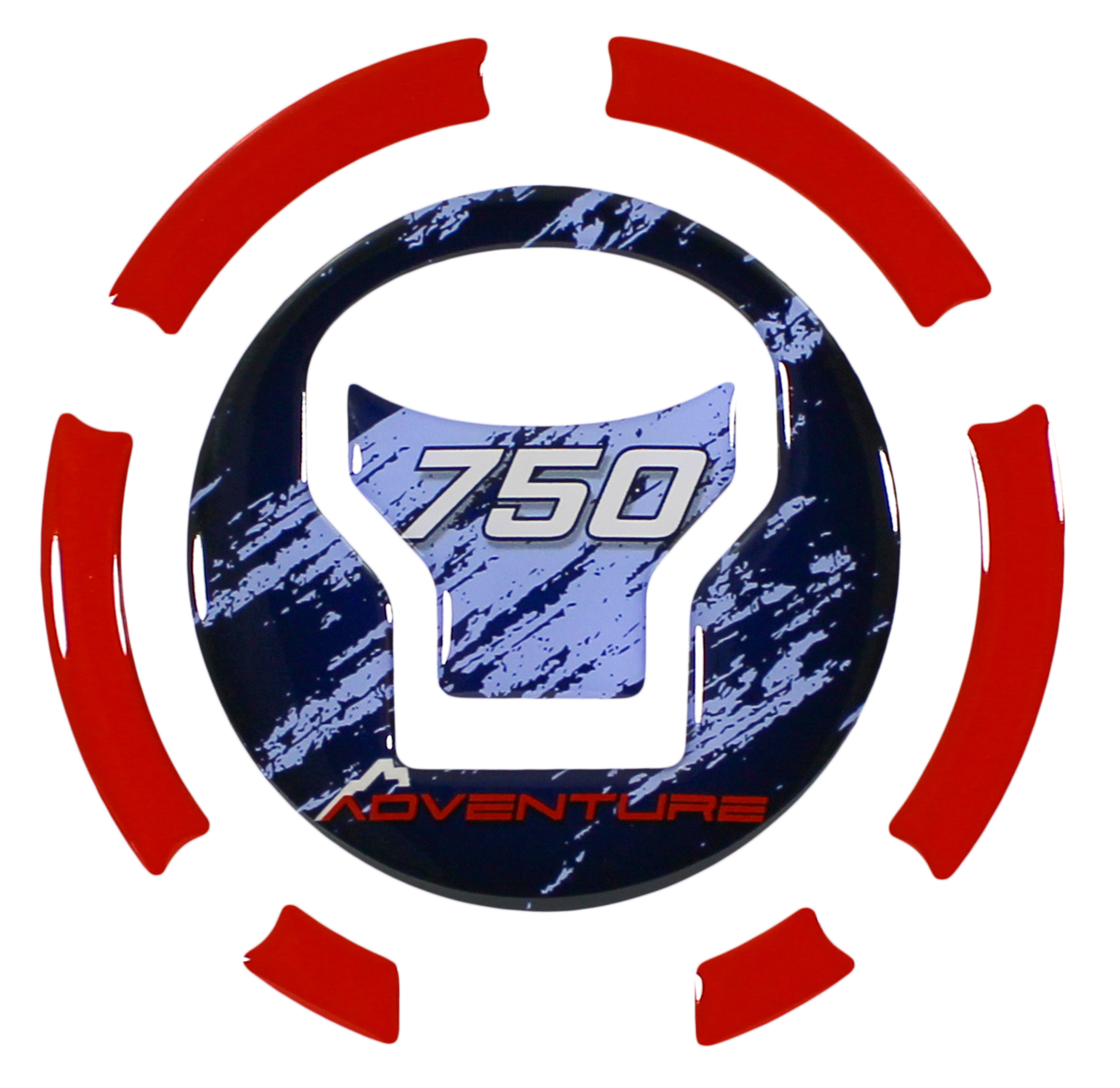 Dekor Tankverschluss Motorrad kompatibel mit Honda XL750 Transalp rot blau weiß Dekor Tankverschluss Motorrad kompatibel mit Honda XL750 Transalp rot blau weiß