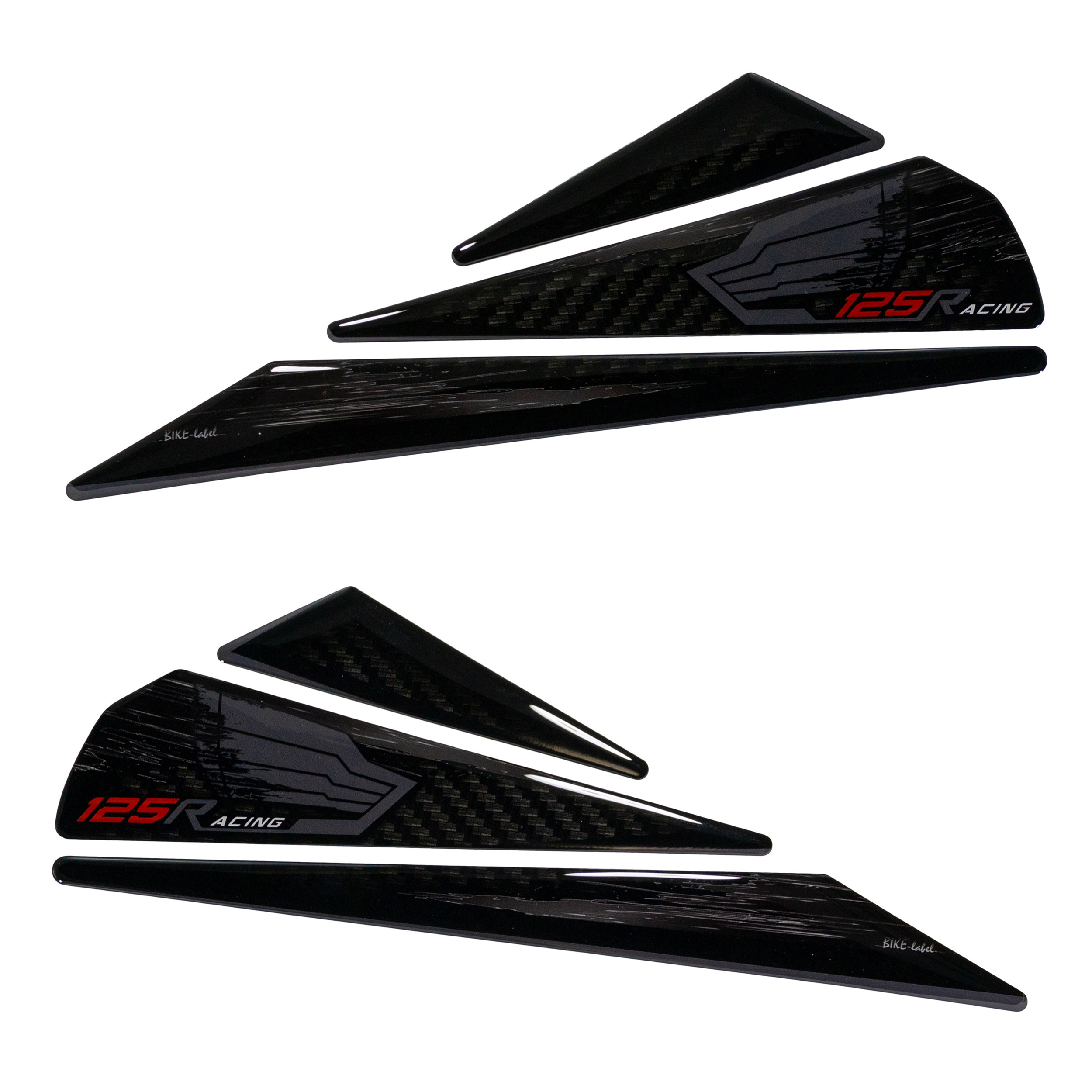 Kniepads für die Tankseiten Schutz Carbon Druck grau kompatibel für Honda CB125R Kniepads für die Tankseiten Schutz Carbon Druck grau kompatibel für Honda CB125R