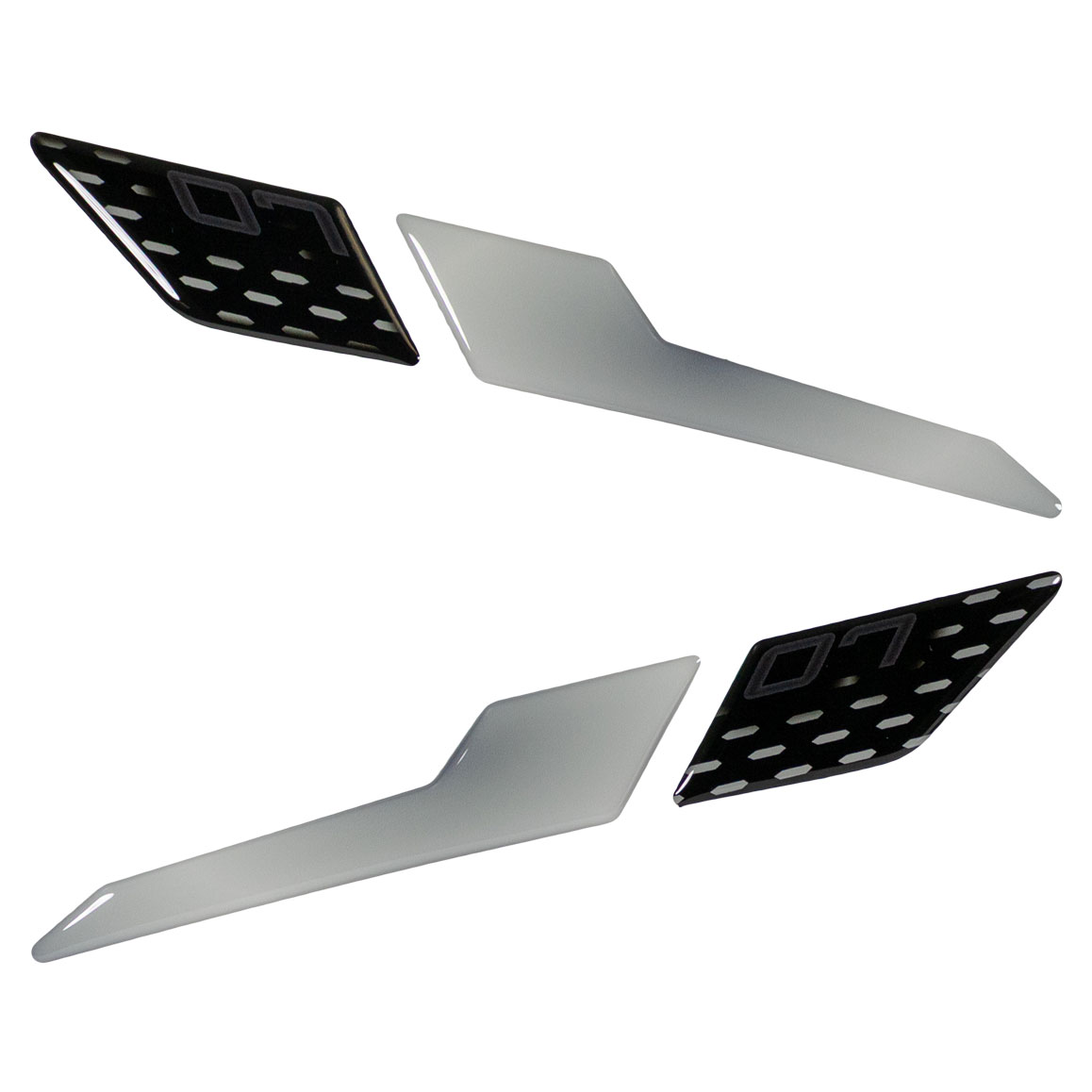 Motorradaufkleber Scheinwerfer kompatibel mit Yamaha MT07 Tech Black (MY 2025)