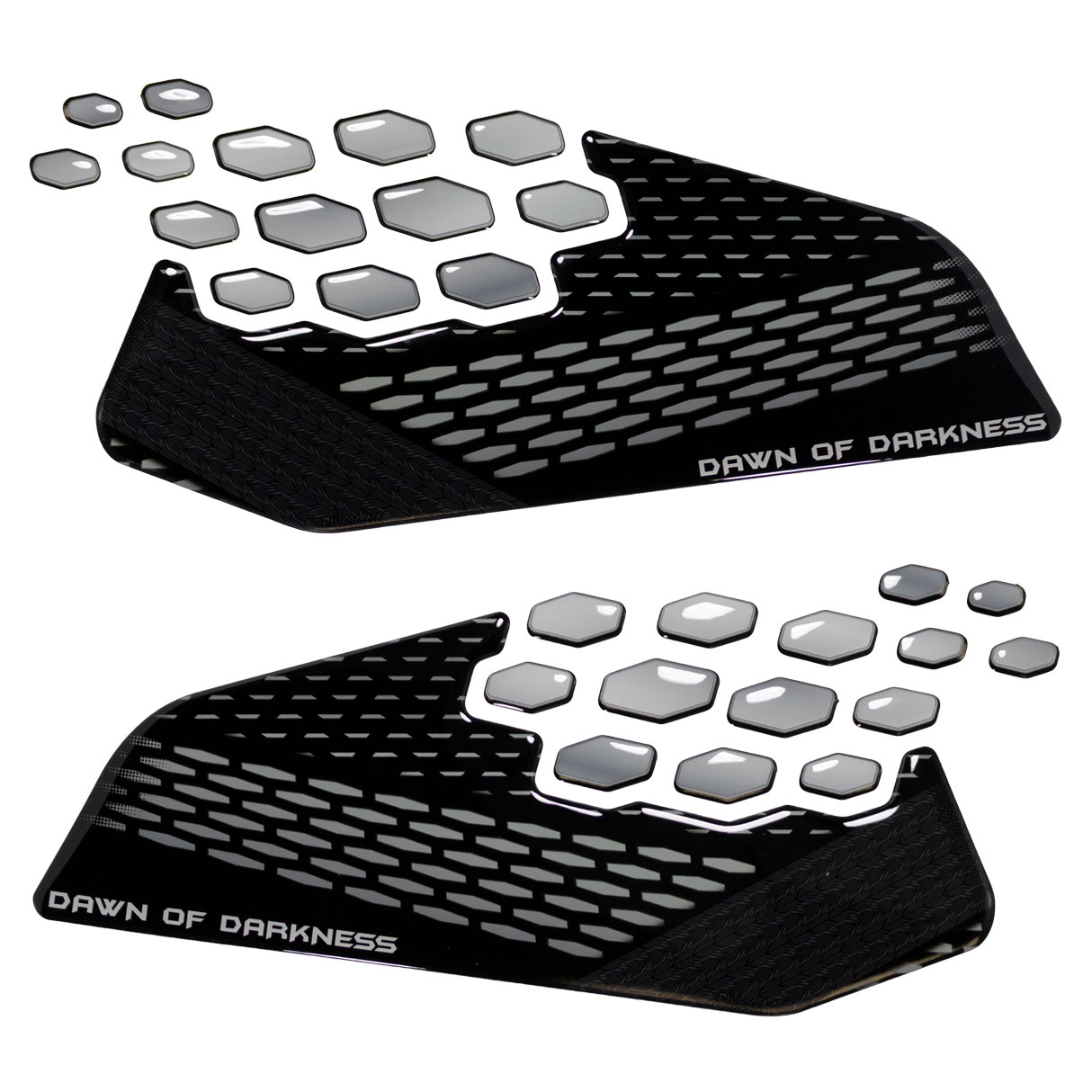 Kneepad Motorrad Schutz kompatibel mit Yamaha MT-07 - MY 2025 Tech Black