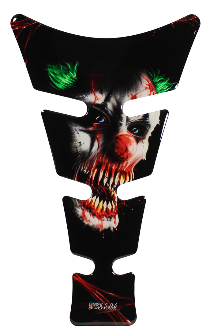 Motorrad Tankpad 3D Gel – Lackschutz Aufkleber Clown