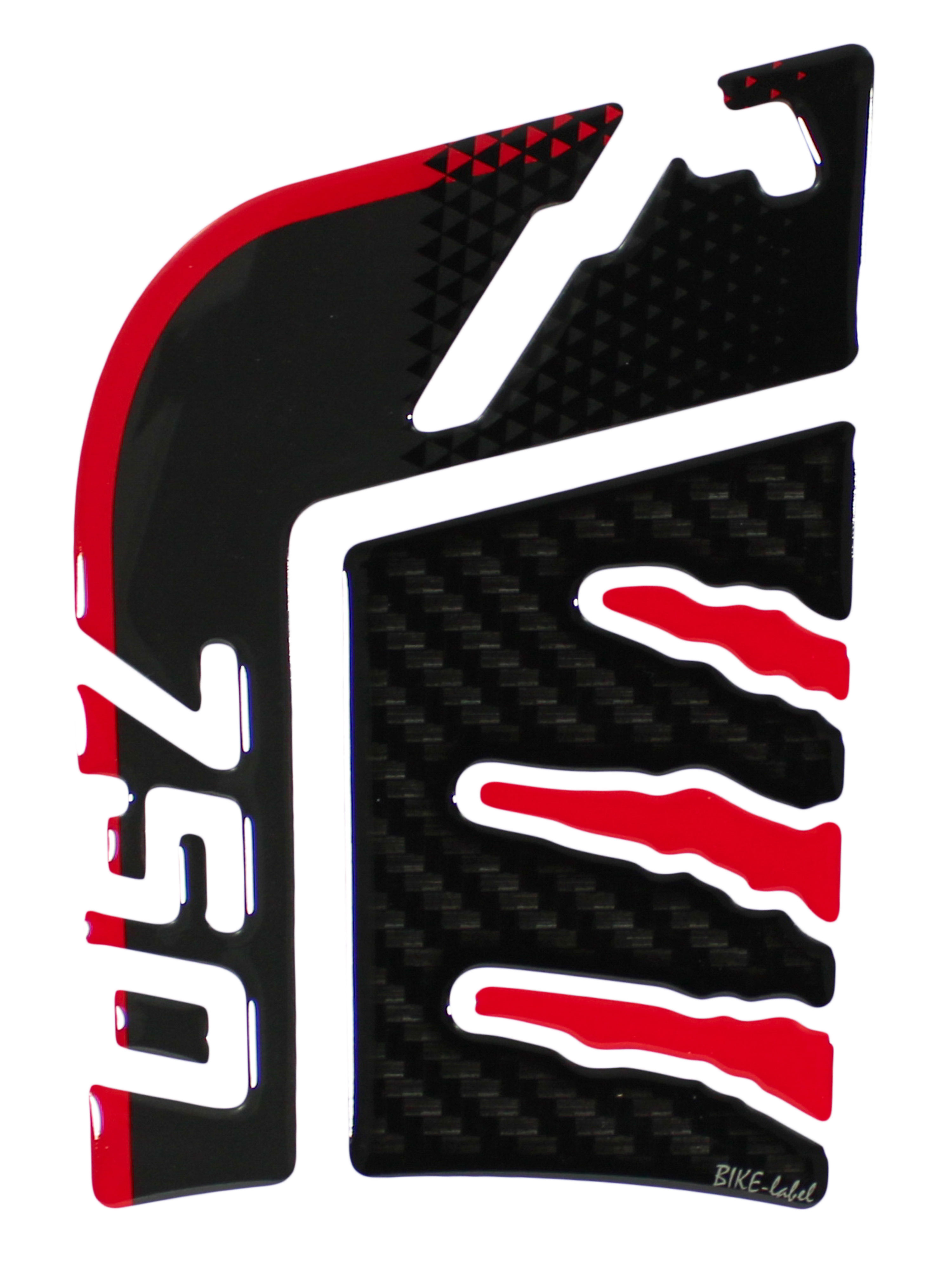 Tankpad Gel Tankschutz Motorrad kompatibel für Honda XL750 Transalp schwarz rot Tankpad Gel Tankschutz Motorrad kompatibel für Honda XL750 Transalp schwarz rot