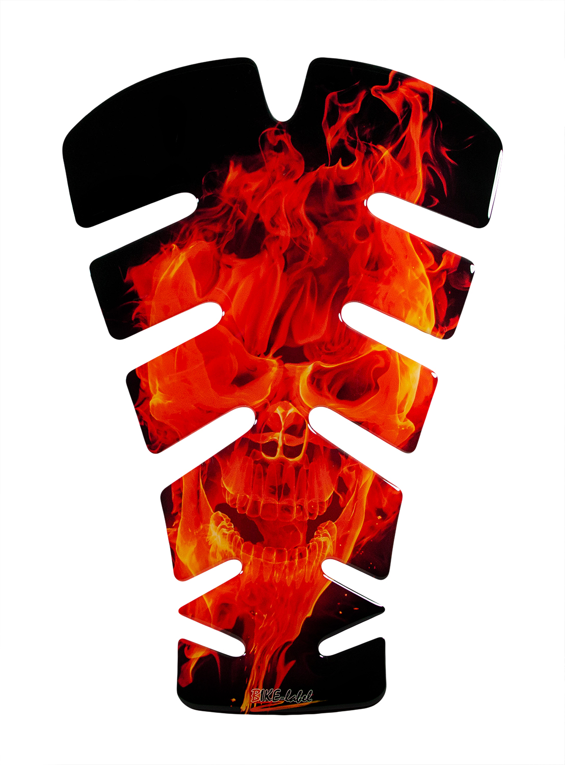 3D Tankpad Totenkopf Rot-Orange – Motorrad Aufkleber Lackschutz 3D Tankpad Totenkopf Rot-Orange – Motorrad Aufkleber Lackschutz