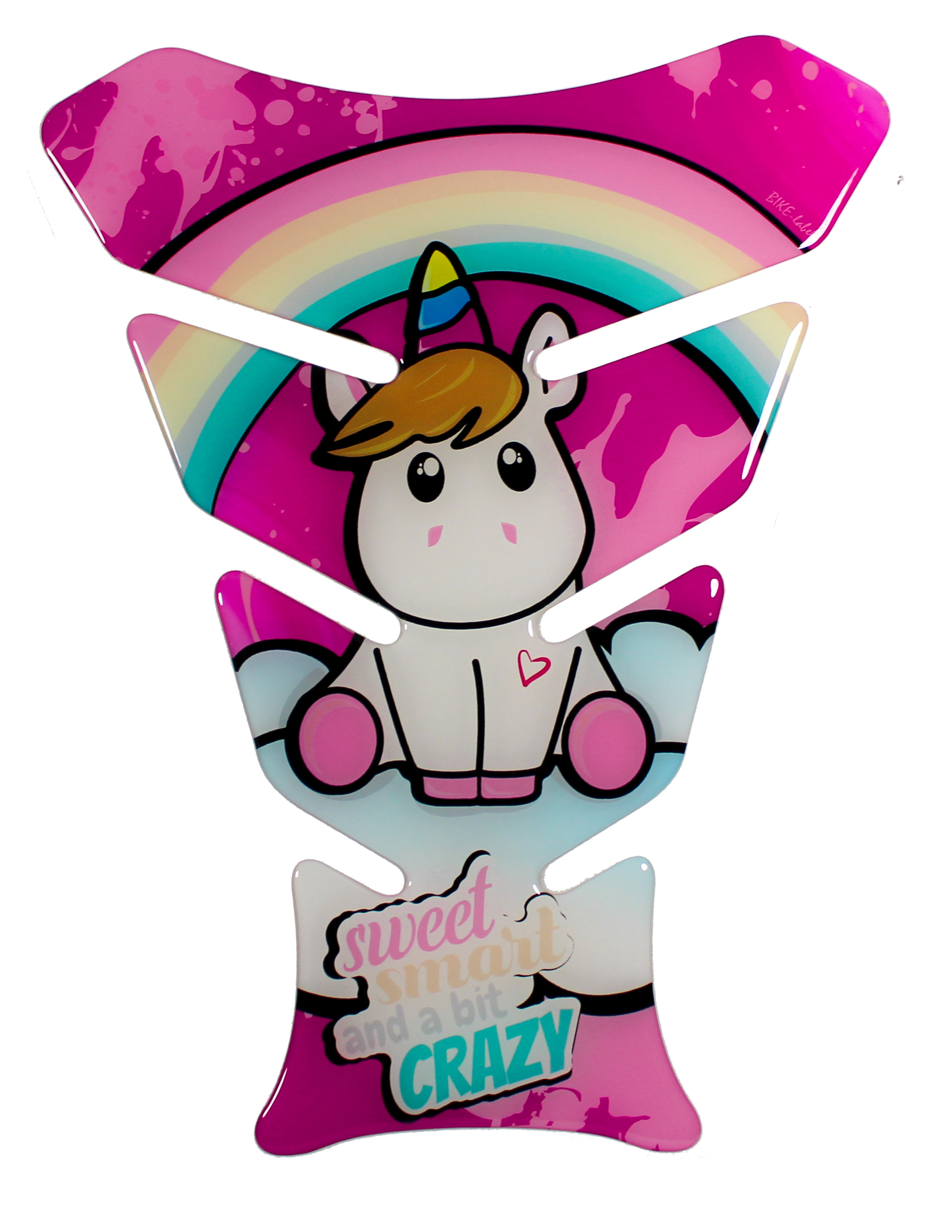 Tankpad Motorrad Gel Lackschutzaufkleber süßes Einhorn pink mit Regenbogen Tankpad Motorrad Gel Lackschutzaufkleber süßes Einhorn pink mit Regenbogen