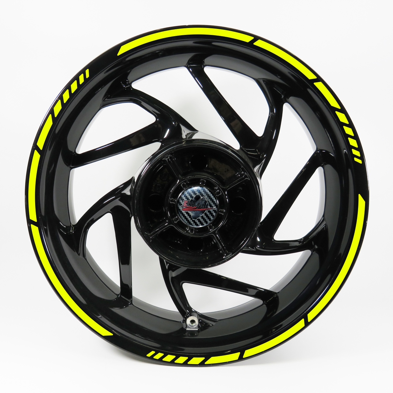 Adesivi Per Cerchioni Rosa Fluorescente – 16-18 Pollici – Set Per Auto O Moto – Neon Stripes