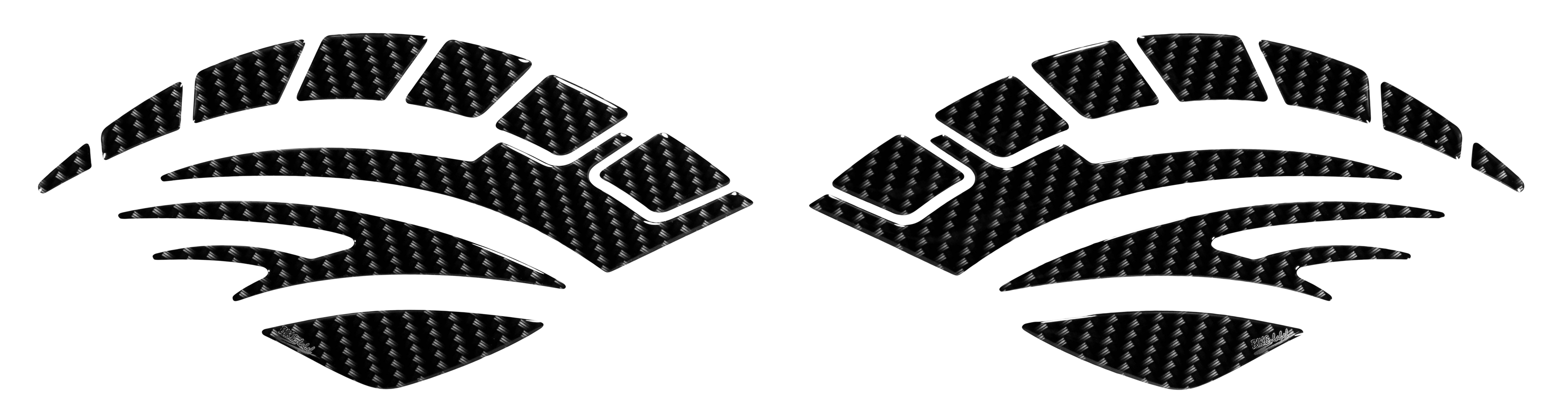 Motorrad Seitentank Carbon Optik Schwarz Knie Pad 3D Aufkleber Lackschutz Motorrad Seitentank Carbon Optik Schwarz Knie Pad 3D Aufkleber Lackschutz