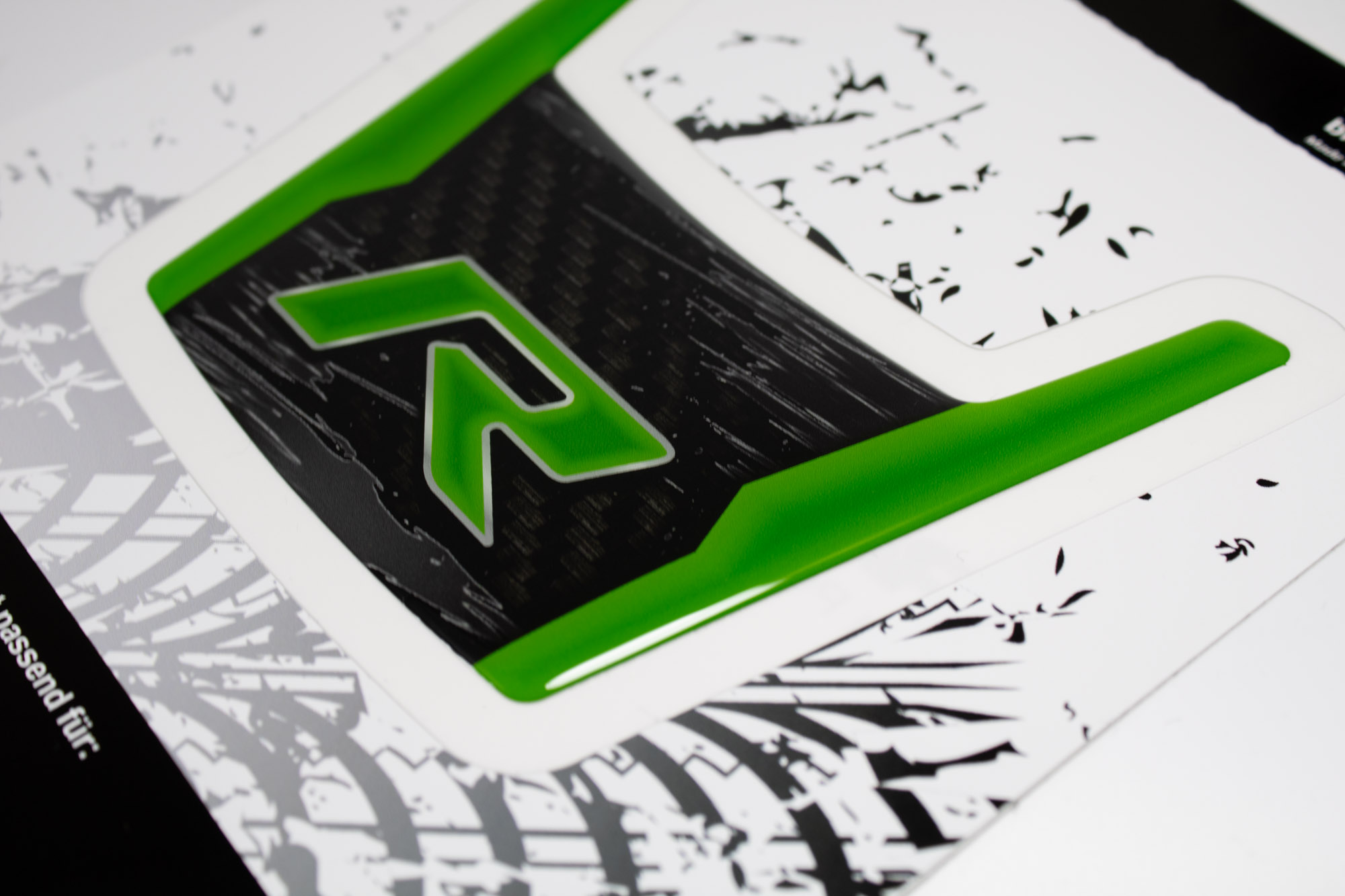 Rally-Kotflügel Dekor Sticker Carbon Grün passend für can-am Ryker