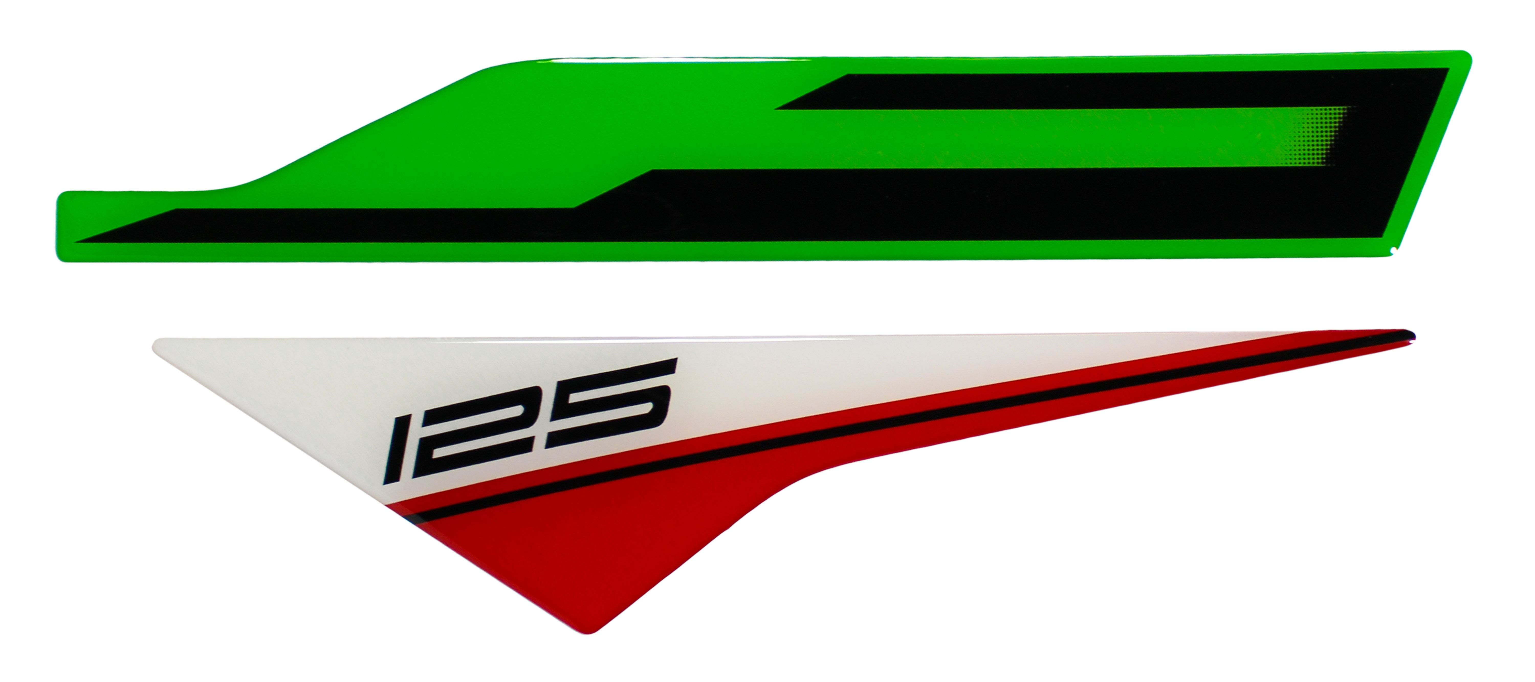 Kettenschutz Grafikkit Gel Aufkleber Grün Weiß kompatibel für Kawasaki Ninja 125 Kettenschutz Grafikkit Gel Aufkleber Grün Weiß kompatibel für Kawasaki Ninja 125