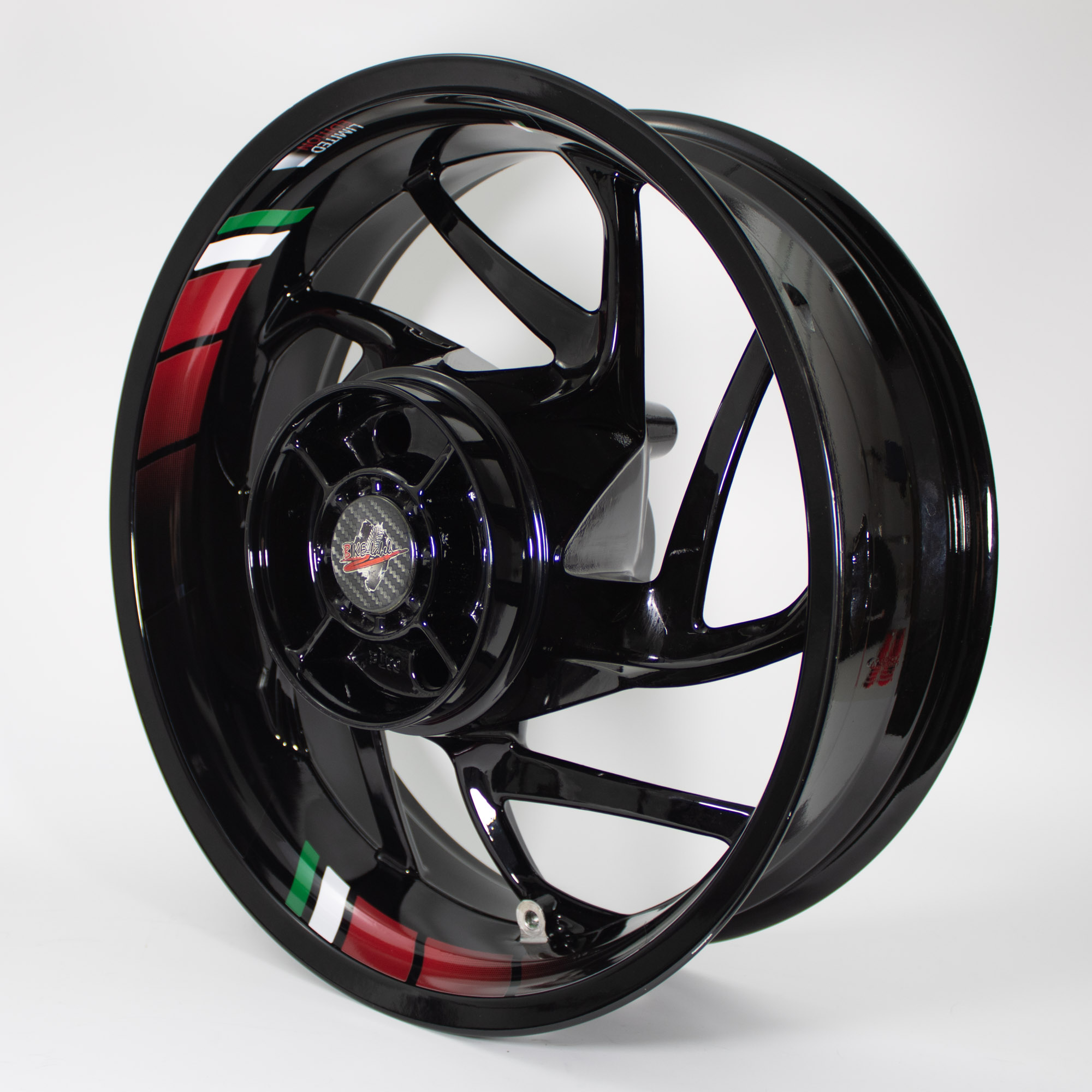 Felgenbett Aufkleber GP Style Italien 16er Set Rim Stripes Motorrad Auto
