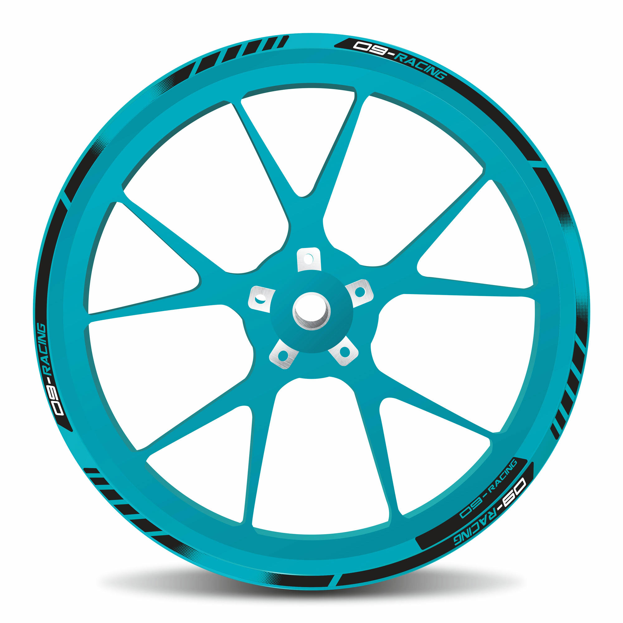 Felgenaufkleber Motorradfelge kompatibel für Yamaha MT-09 Midnight Cyan MY 2024 Felgenaufkleber Motorradfelge kompatibel für Yamaha MT-09 Midnight Cyan MY 2024