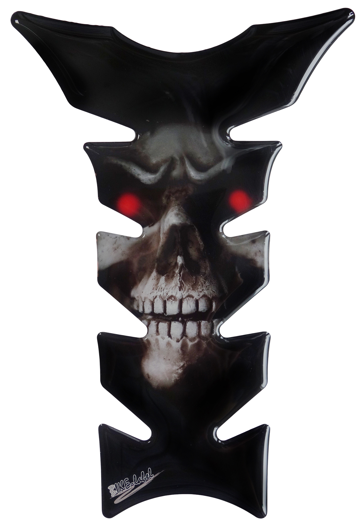 3D Motorrad Tankpad Aufkleber – Totenkopf Skull Design – Kratz- & Lackschutz für den Tank