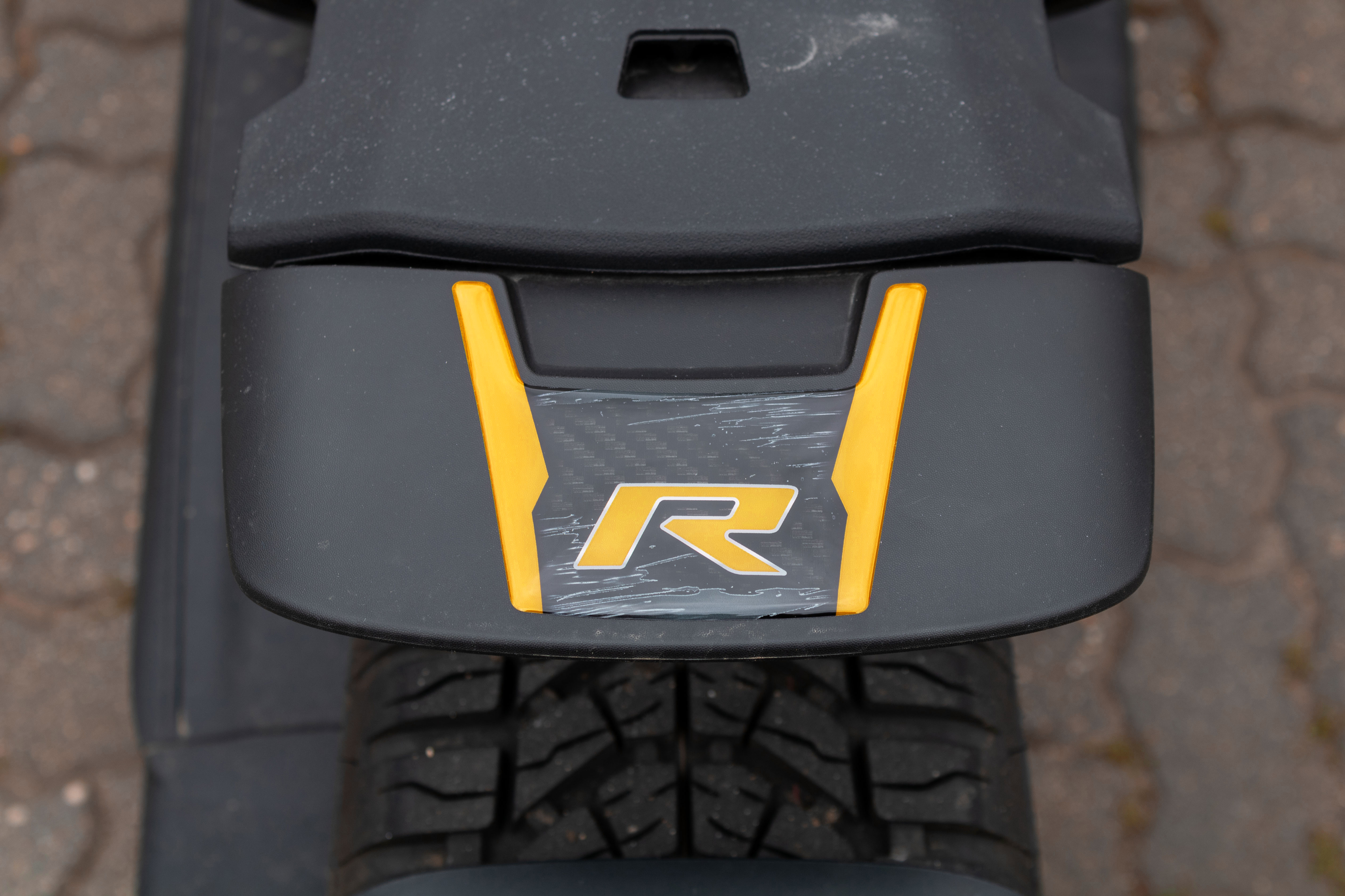 Rally-Kotflügel Dekor Sticker Carbon Gelb passend für can-am Ryker