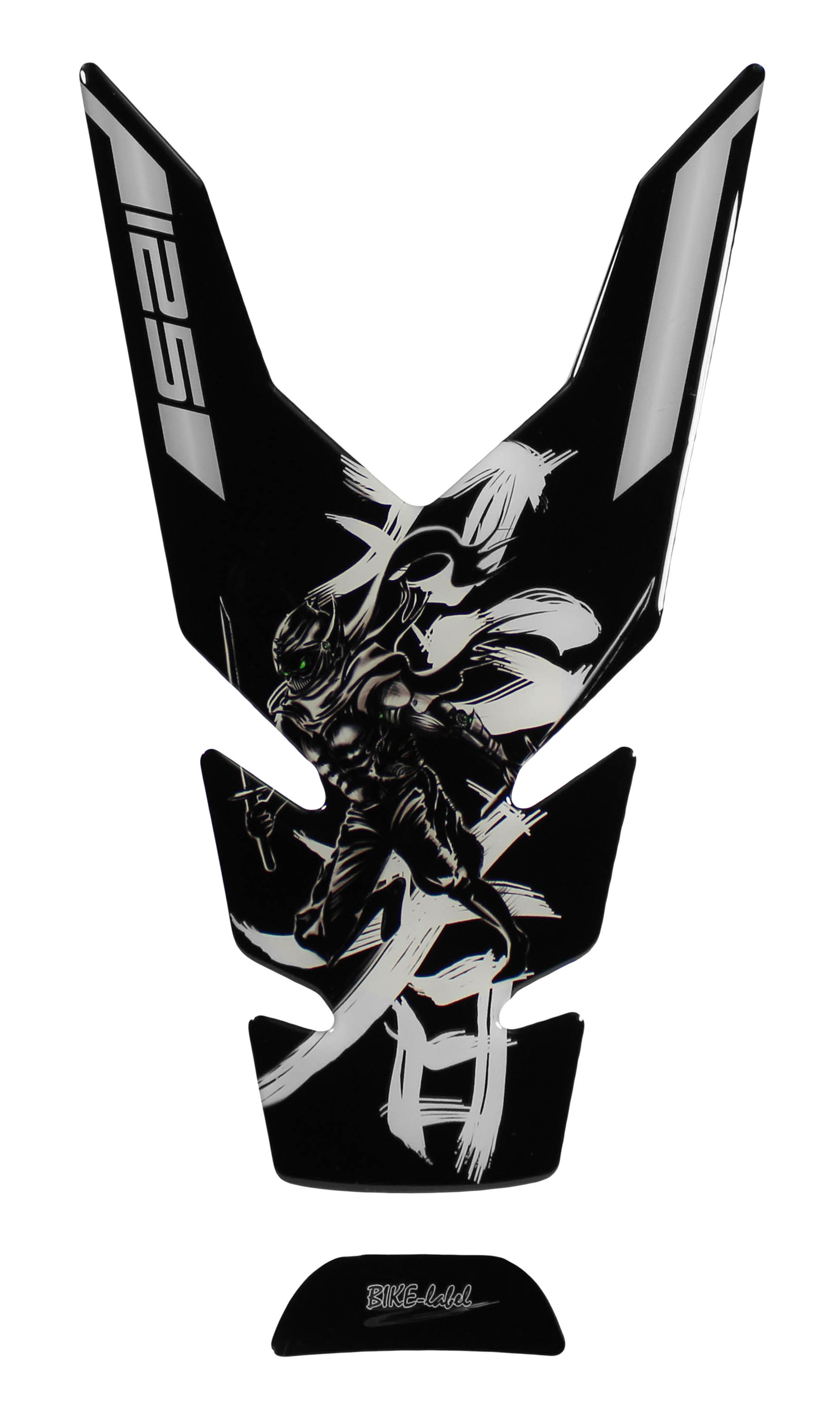 Motorrad Tankpad Ninja Grau 3D kompatibel mit Yamaha MT-125 Ninja Grau ab 2022 Motorrad Tankpad Ninja Grau 3D kompatibel mit Yamaha MT-125 Ninja Grau ab 2022