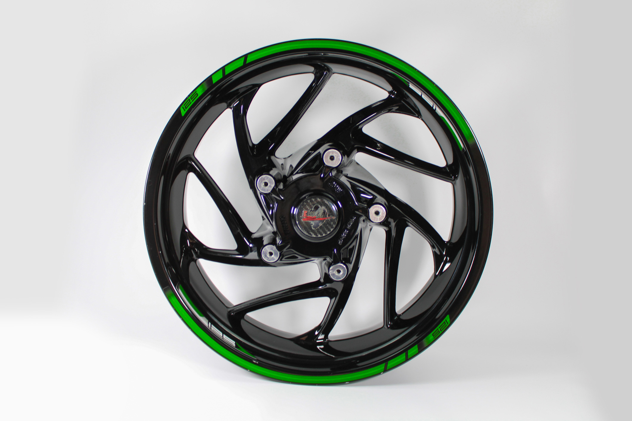 Felgenrandaufkleber Streifen Aufkleber Felgenbett passend für Kawasaki Z125 grün Felgenrandaufkleber Streifen Aufkleber Felgenbett passend für Kawasaki Z125 grün