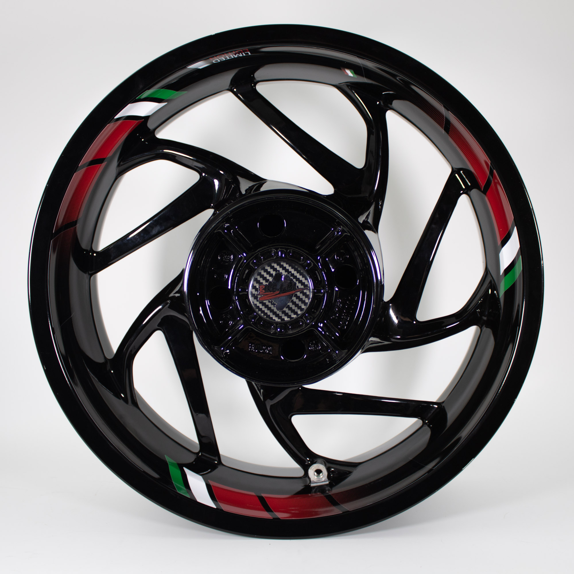 Felgenbett Aufkleber GP Style Italien 16er Set Rim Stripes Motorrad Auto