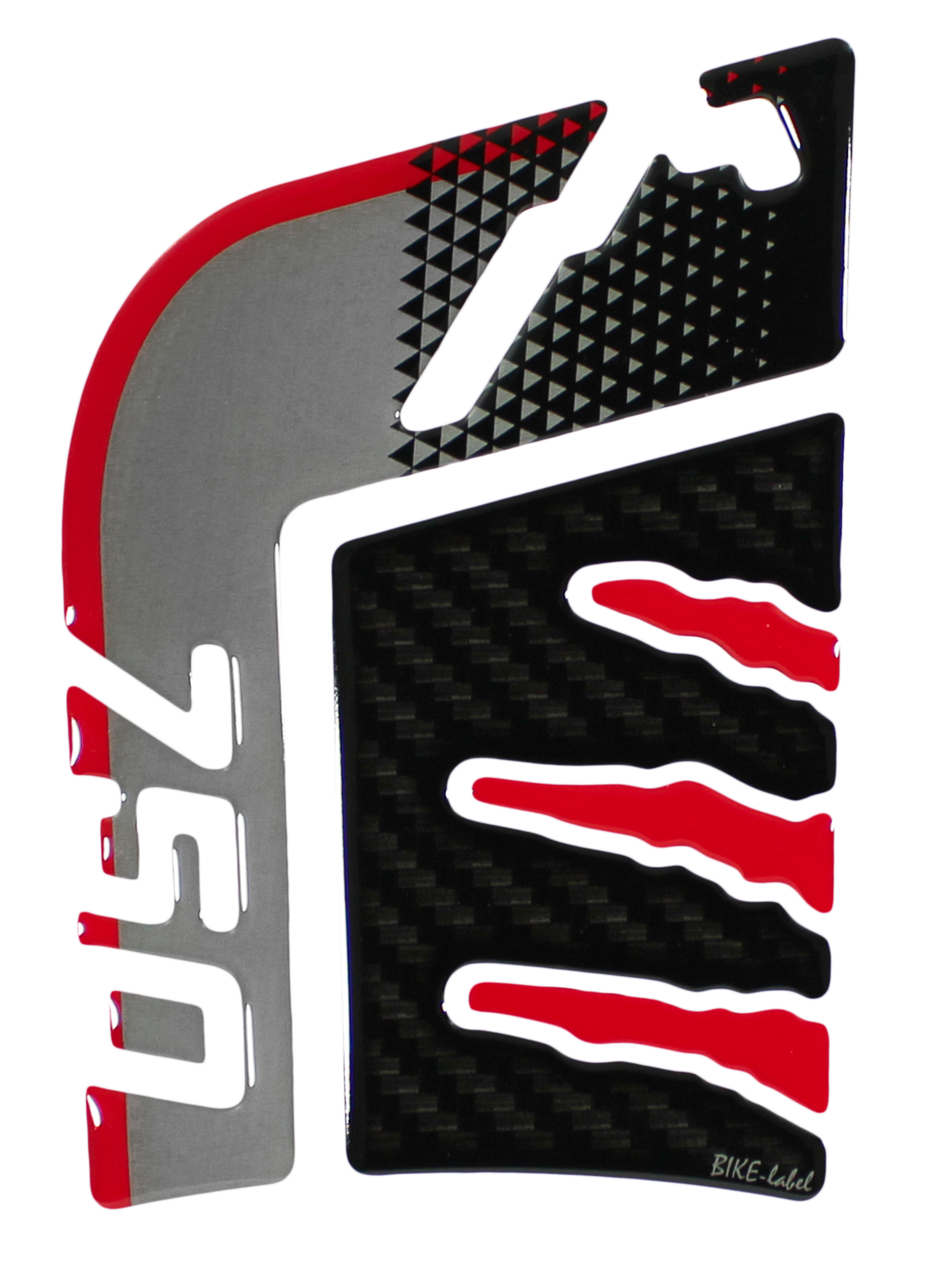 Tankpad 3D Lackschutz Motorradtank kompatibel für Honda Transalp XL750 grau rot Tankpad 3D Lackschutz Motorradtank kompatibel für Honda Transalp XL750 grau rot