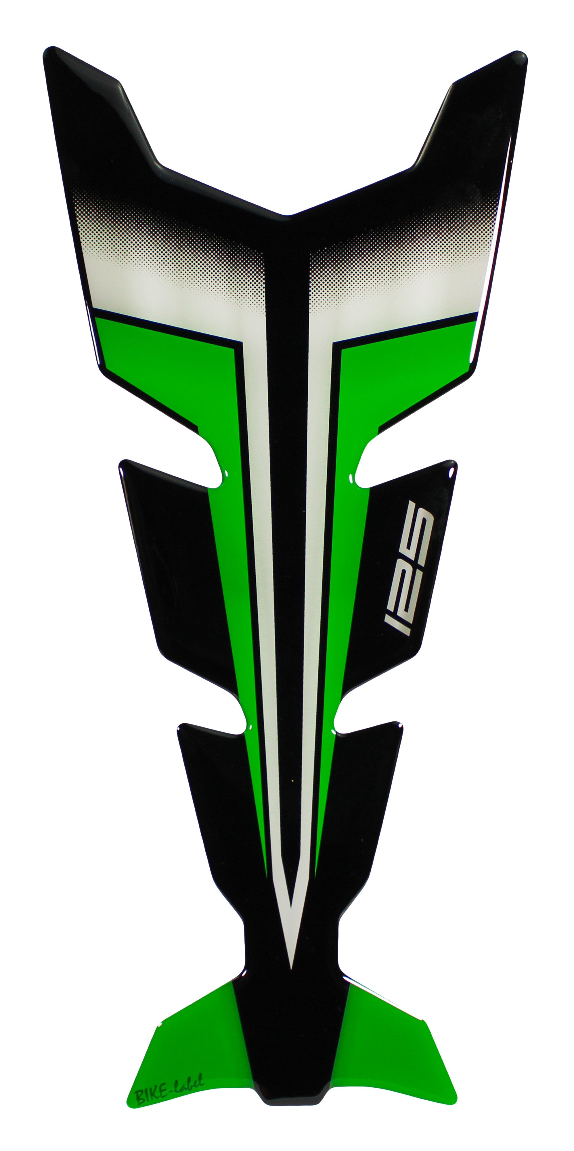 Motorradaufkleber 3D Schutz Tankpad kompatibel für Kawasaki Z125 grün Lackschutz Motorradaufkleber 3D Schutz Tankpad kompatibel für Kawasaki Z125 grün Lackschutz
