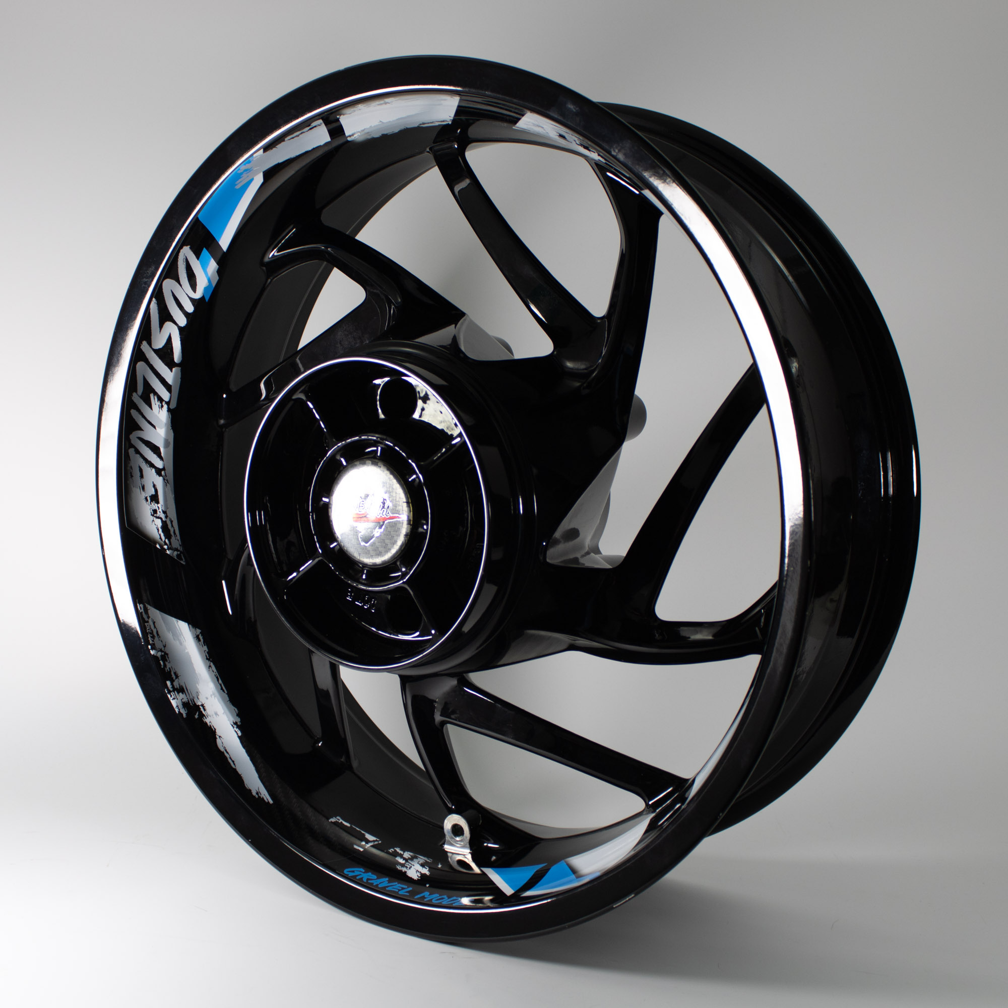 Extra breite Felgenbett Aufkleber Dustline 18er Set Rim Stripes Motorrad Auto