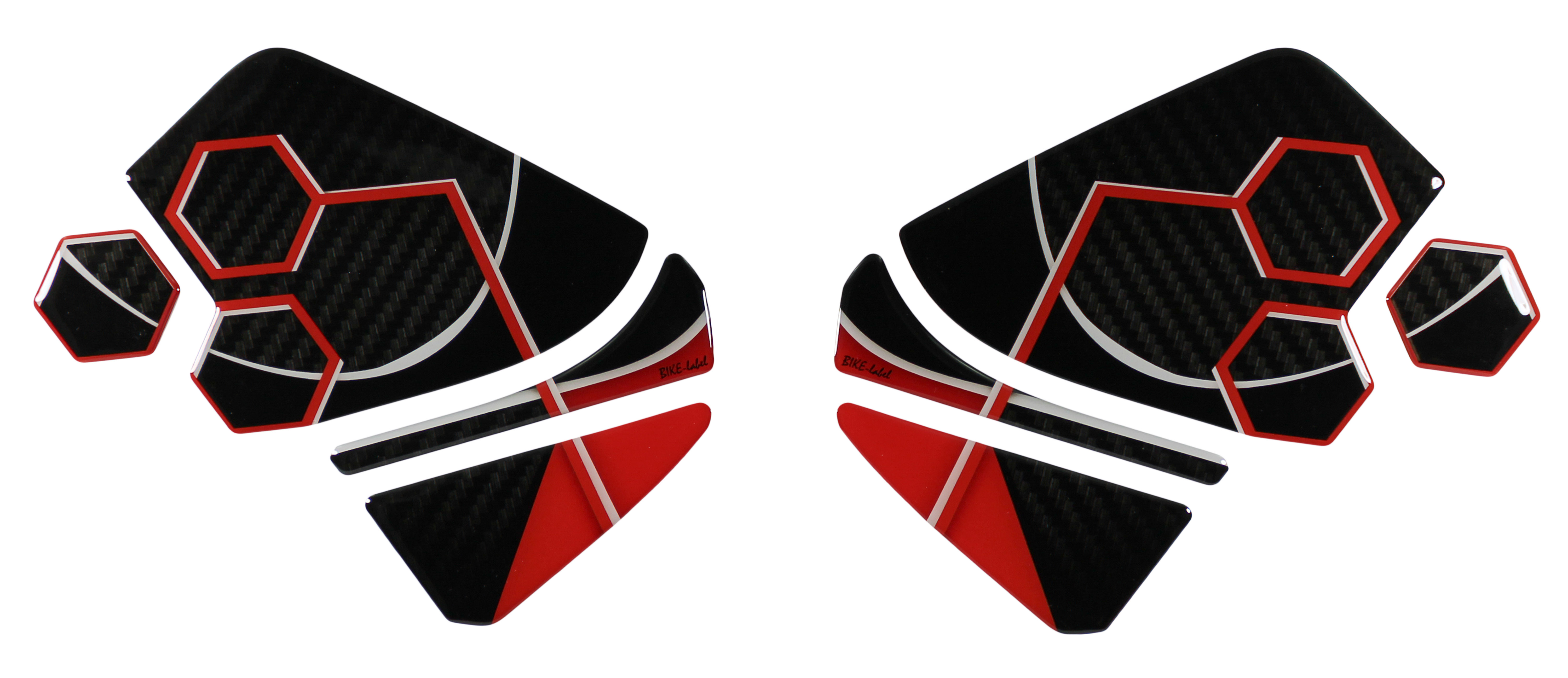 Motorrad Knee-Pads Gel Aufkleber Tankseite kompatibel für Honda CB750 Hornet rot Motorrad Knee-Pads Gel Aufkleber Tankseite kompatibel für Honda CB750 Hornet rot