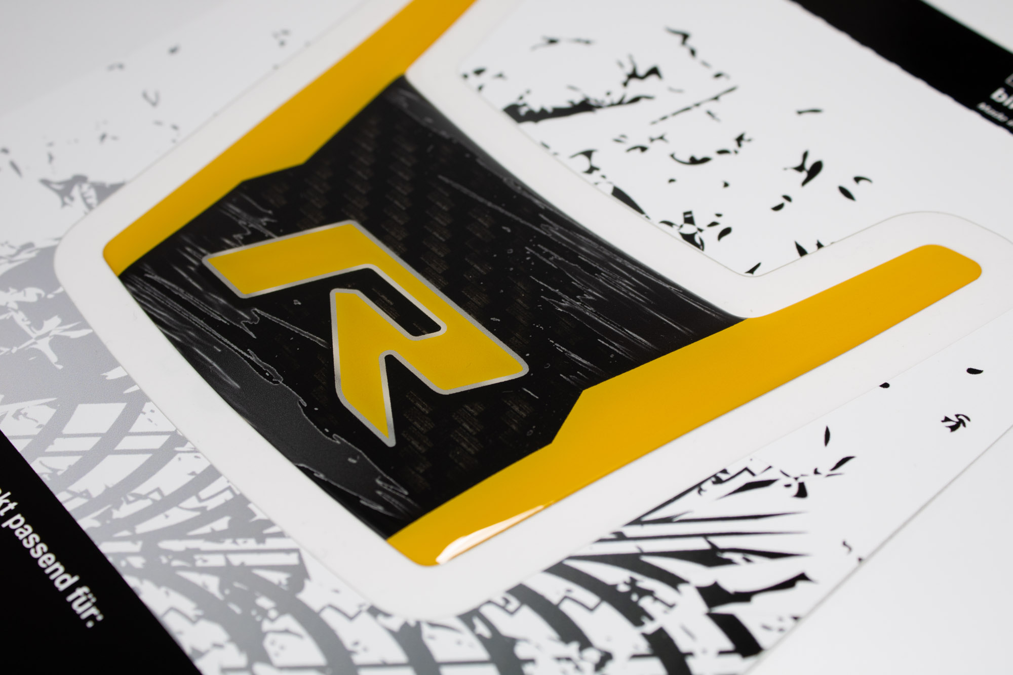 Rally-Kotflügel Dekor Sticker Carbon Gelb passend für can-am Ryker