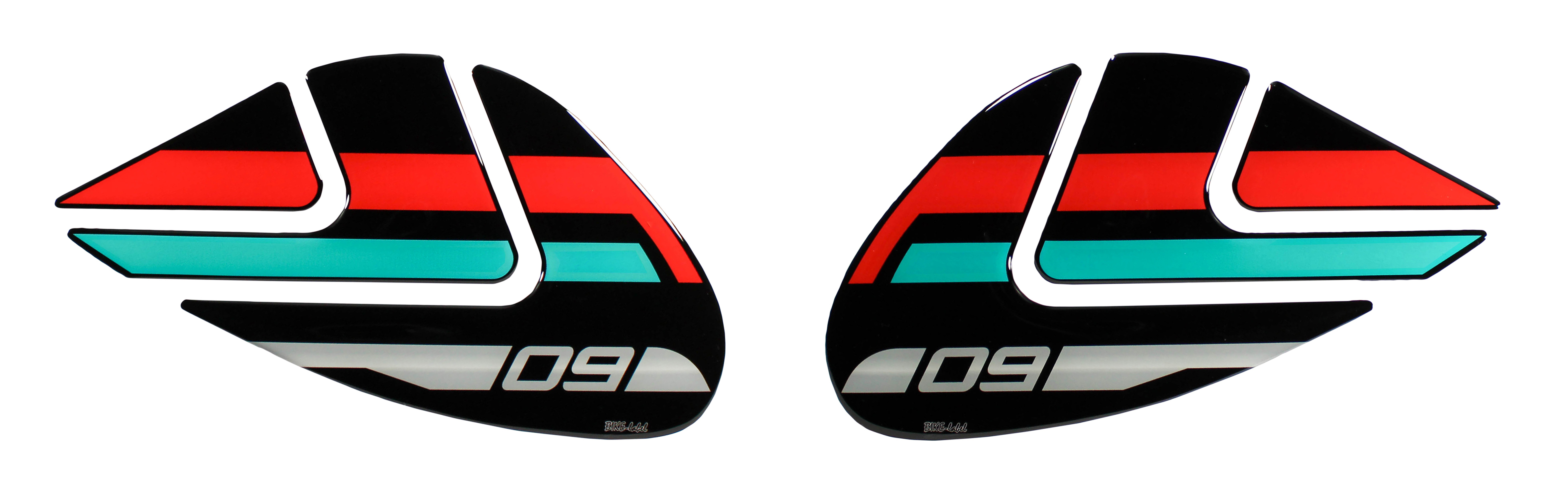 Kneepad Motorrad Aufkleber kompatibel mit Yamaha MT-09 Cyan Storm - ab BJ 2022 Kneepad Motorrad Aufkleber kompatibel mit Yamaha MT-09 Cyan Storm - ab BJ 2022