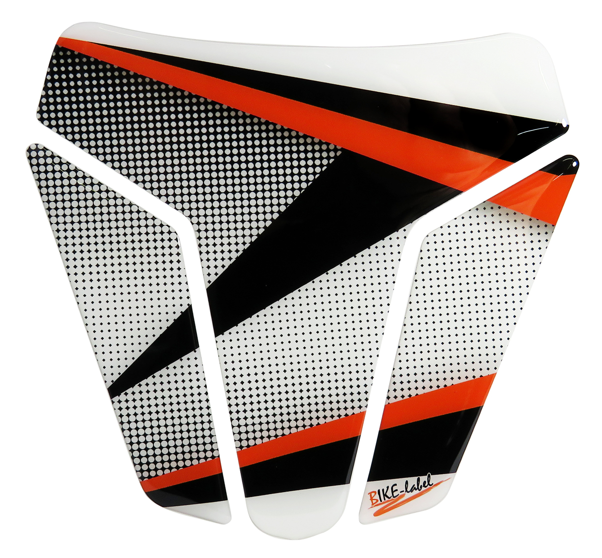 B-Ware Tankpad Aufkleber Motorrad Orange Black Dot kompatibel für KTM 1290 Super Duke R