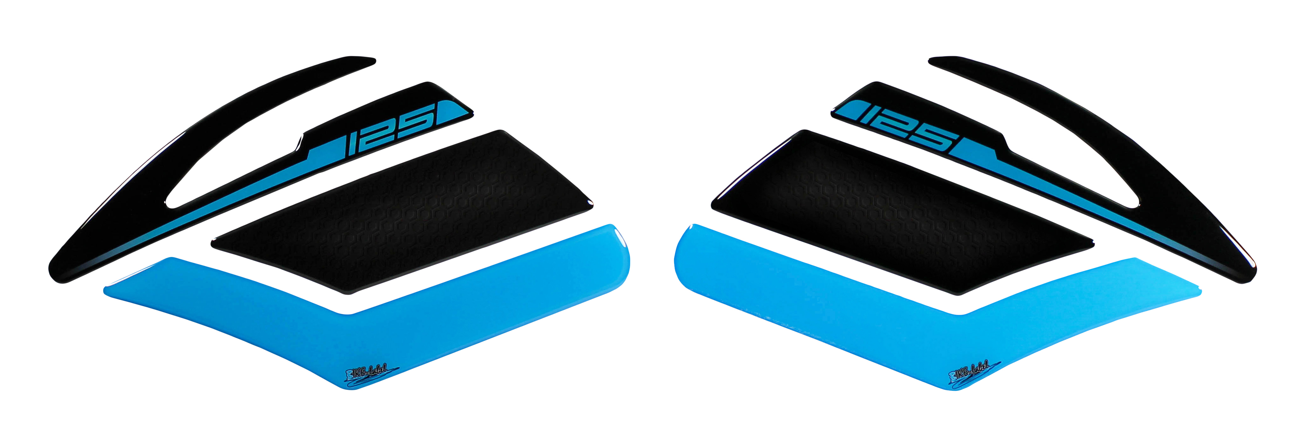 Seitentankpad Motorradaufkleber Tankpad kompatibel mit Yamaha MT-125 Icon Blue Seitentankpad Motorradaufkleber Tankpad kompatibel mit Yamaha MT-125 Icon Blue