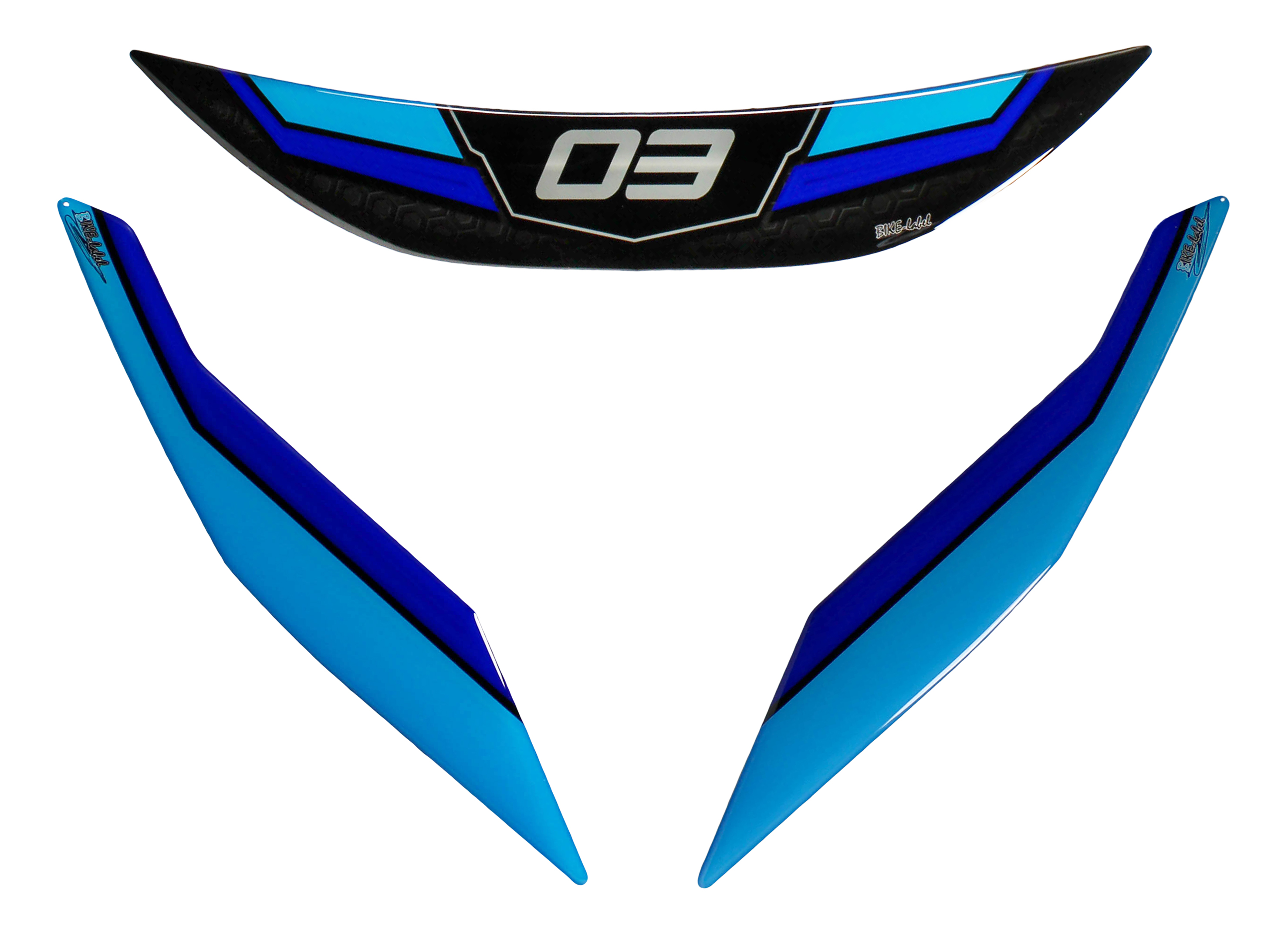 Dekor Aufkleber Sozius Griffe kompatibel mit Yamaha MT-03 Icon Blue ab BJ 2022 Dekor Aufkleber Sozius Griffe kompatibel mit Yamaha MT-03 Icon Blue ab BJ 2022