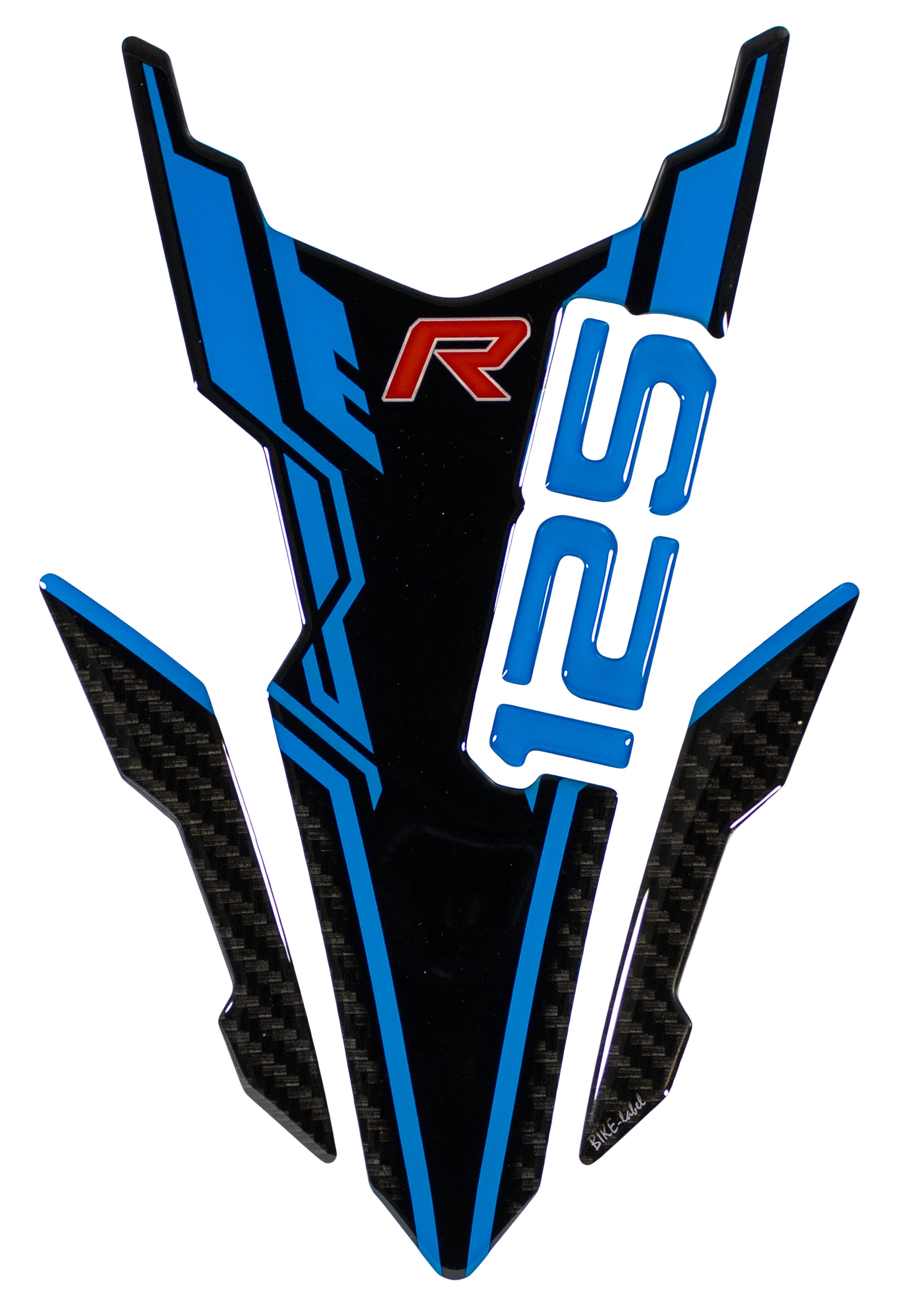 Tankpad Lackschutz Aufkleber Carbon Look blau Schutz kompatibel für Honda CB125R Tankpad Lackschutz Aufkleber Carbon Look blau Schutz kompatibel für Honda CB125R