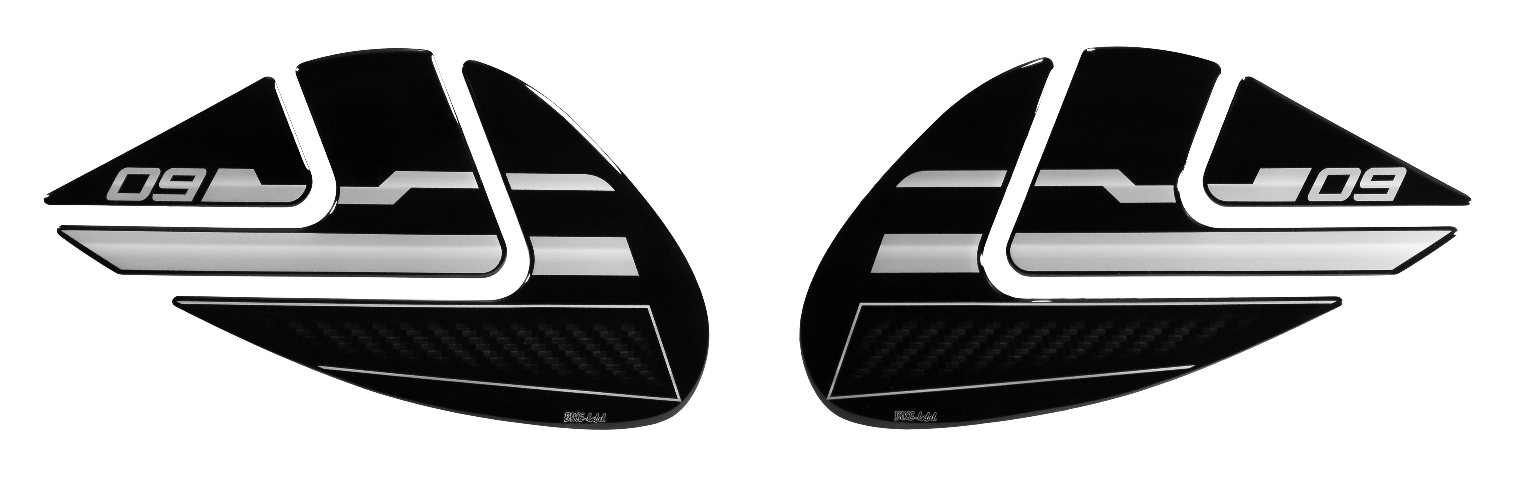 Kneepad Motorrad Aufkleber kompatibel mit Yamaha MT-09 Carbon Optik - ab BJ 2022 Kneepad Motorrad Aufkleber kompatibel mit Yamaha MT-09 Carbon Optik - ab BJ 2022