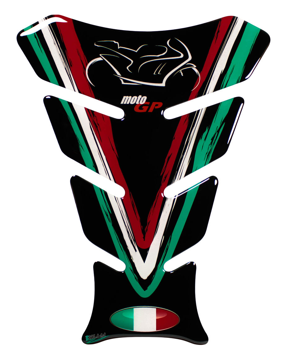 B-Ware Motorrad Tankpad 3D Gel – Lackschutz Aufkleber Italien