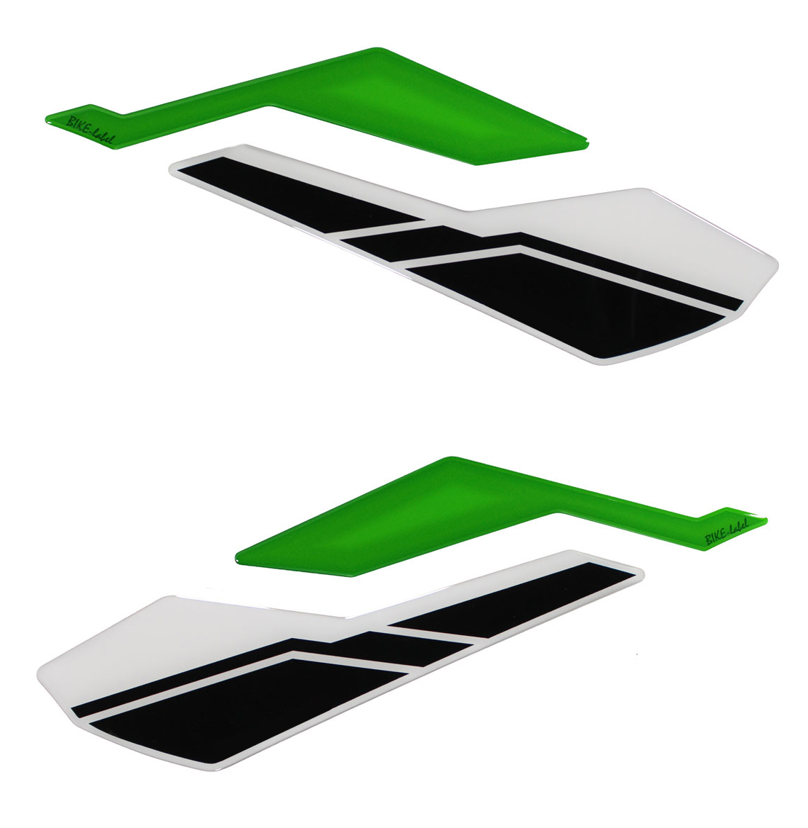 Kniepad Lackschutz Motorrad 3D Aufkleber Gel - kompatibel für Kawasaki Z900 grün Kniepad Lackschutz Motorrad 3D Aufkleber Gel - kompatibel für Kawasaki Z900 grün