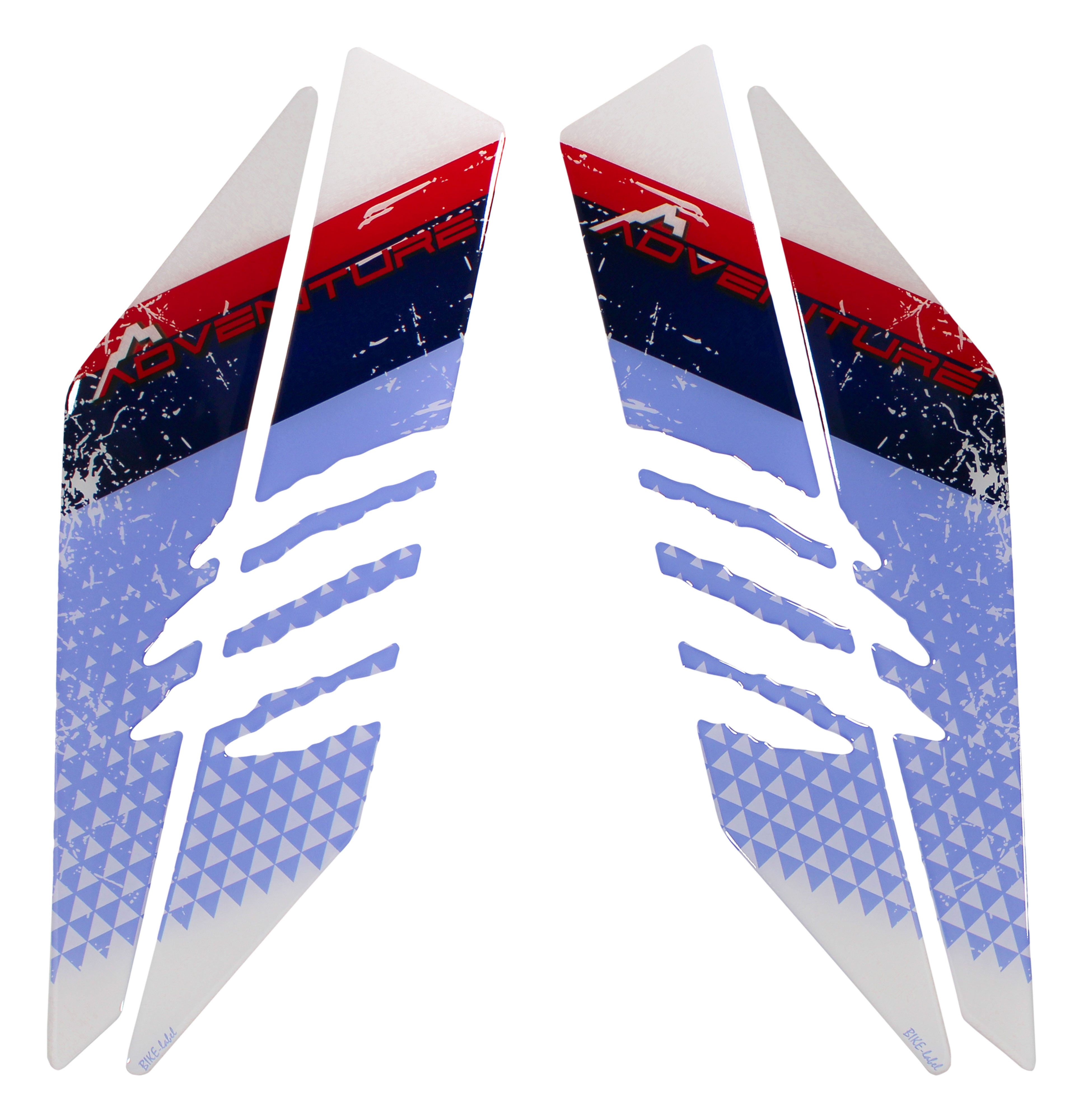 Dekor Pads 3D Design für Schutzblech kompatibel mit Honda Transalp XL 750 blau Dekor Pads 3D Design für Schutzblech kompatibel mit Honda Transalp XL 750 blau