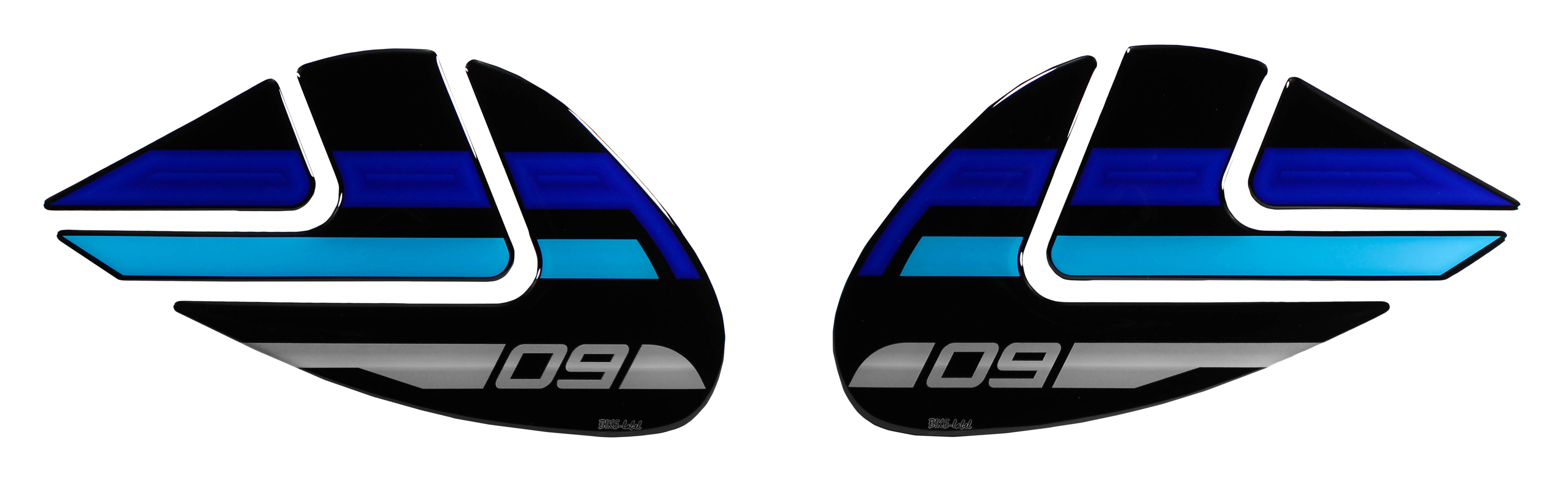 Kneepad Motorrad Aufkleber kompatibel mit Yamaha MT-09 Icon Blue - ab BJ 2022 Kneepad Motorrad Aufkleber kompatibel mit Yamaha MT-09 Icon Blue - ab BJ 2022