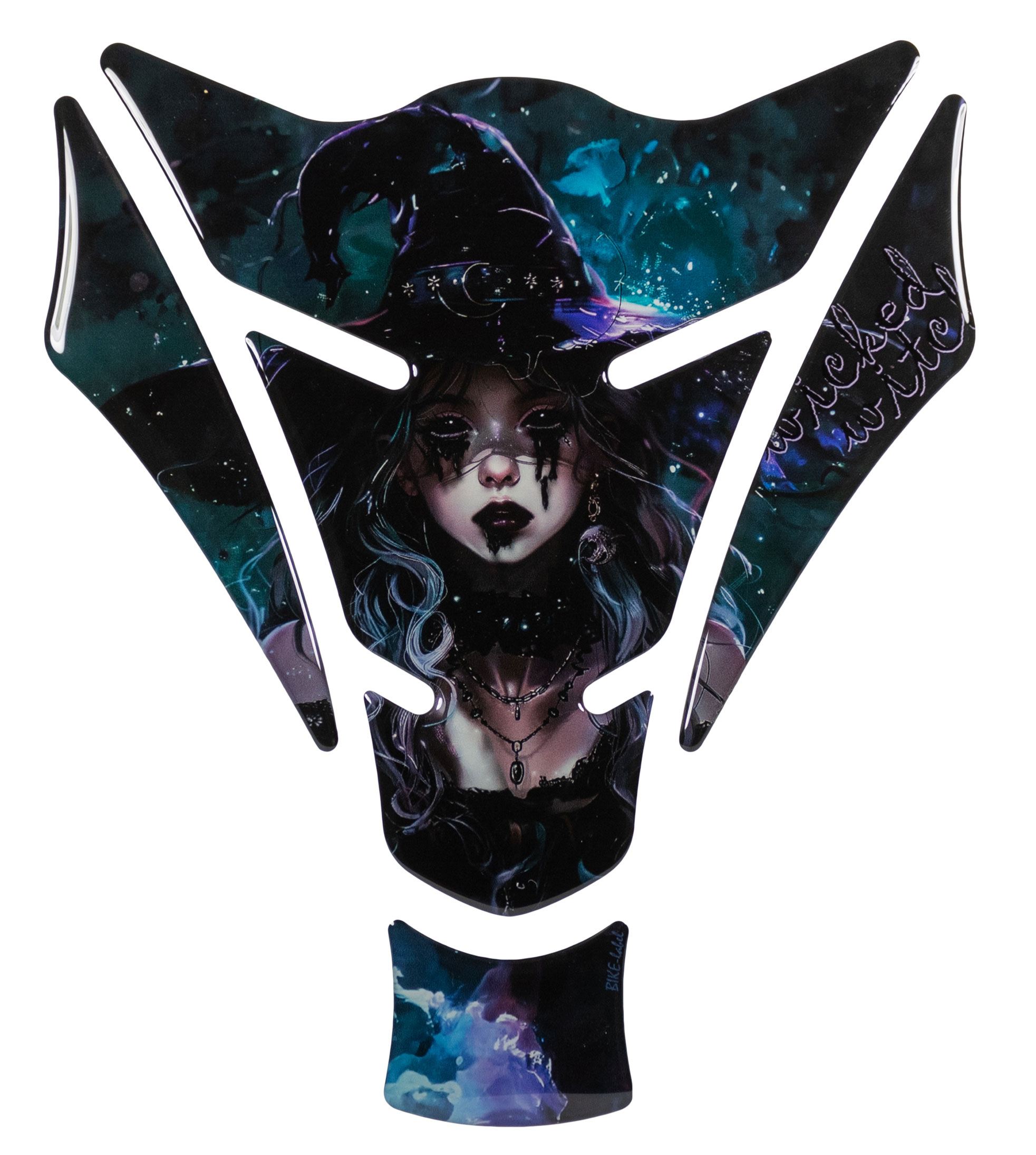 Motorrad 3D Gel Pad Protector Schutzsticker Tankpad Witch Hexe Magier Motorrad 3D Gel Pad Protector Schutzsticker Tankpad Witch Hexe Magier
